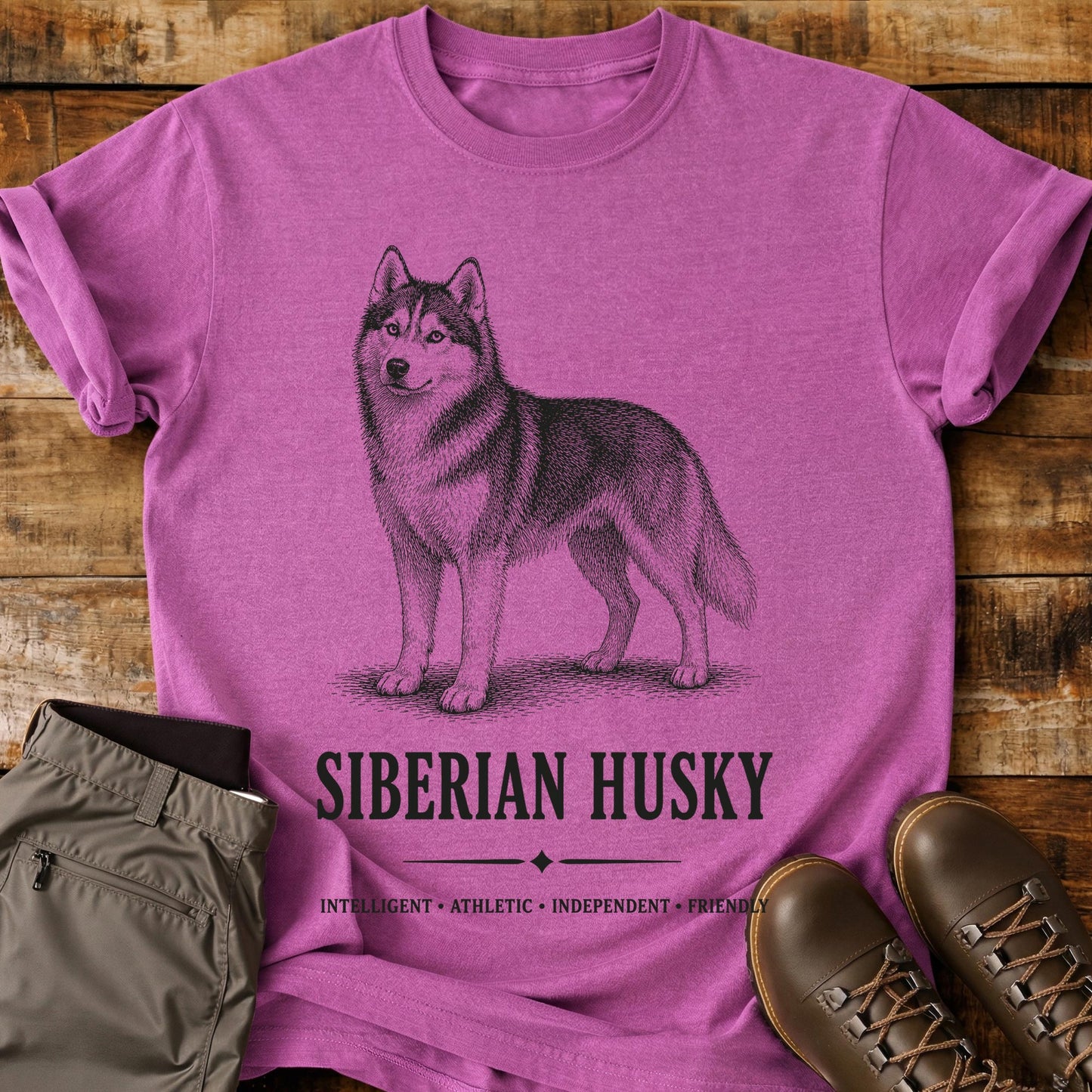 Siberian Husky Art T-Shirt