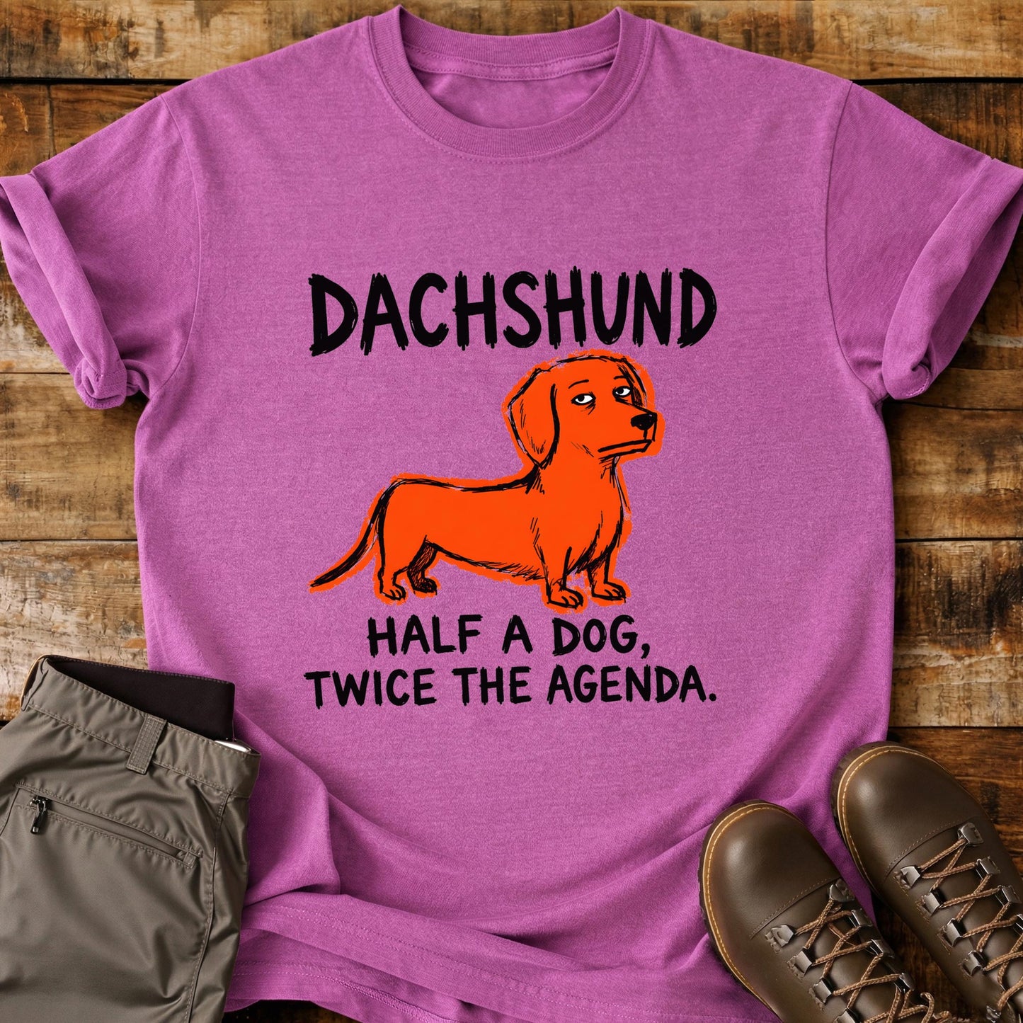 Dachshund Funny Image T-Shirt