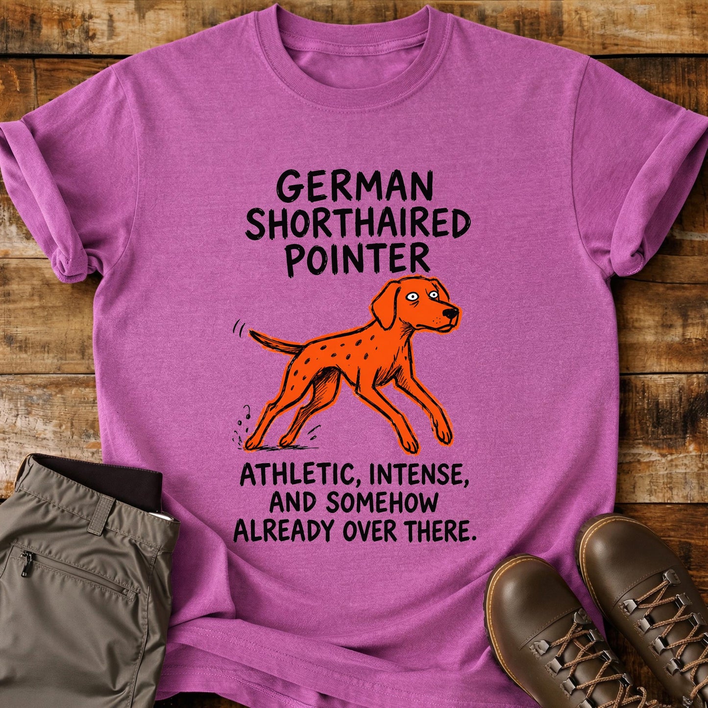 German Shorthaired Pointer Funny Image T-Shirt