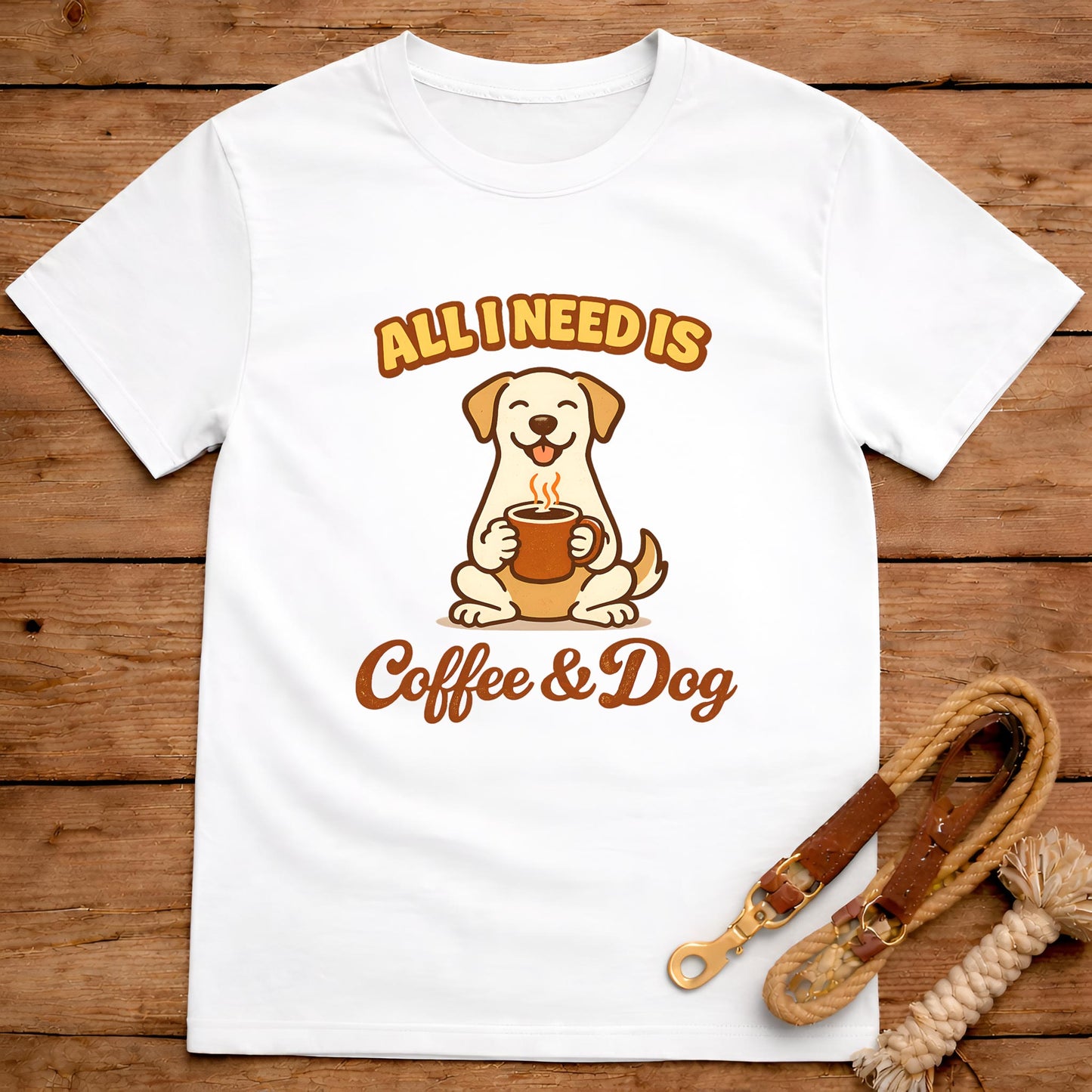 All I Need Is Coffee and Dog T-Shirt