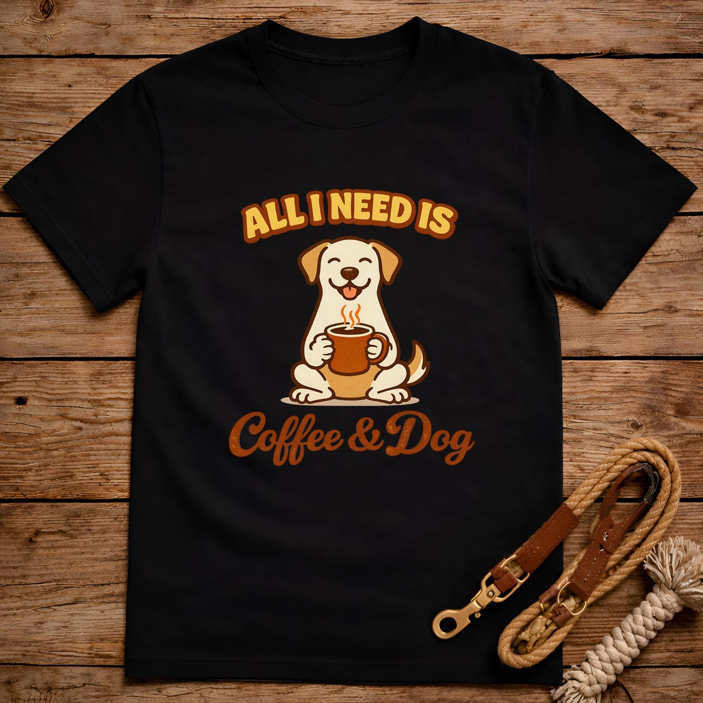 All I Need Is Coffee and Dog T-Shirt