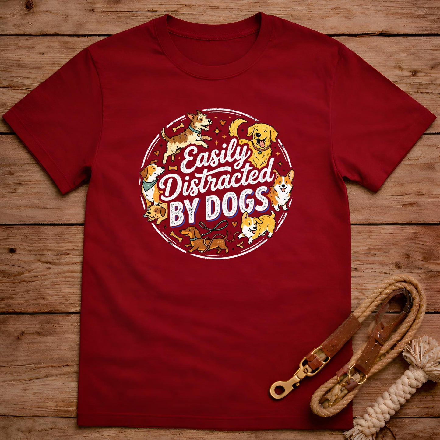 Easily Distracted by Dogs T-Shirt
