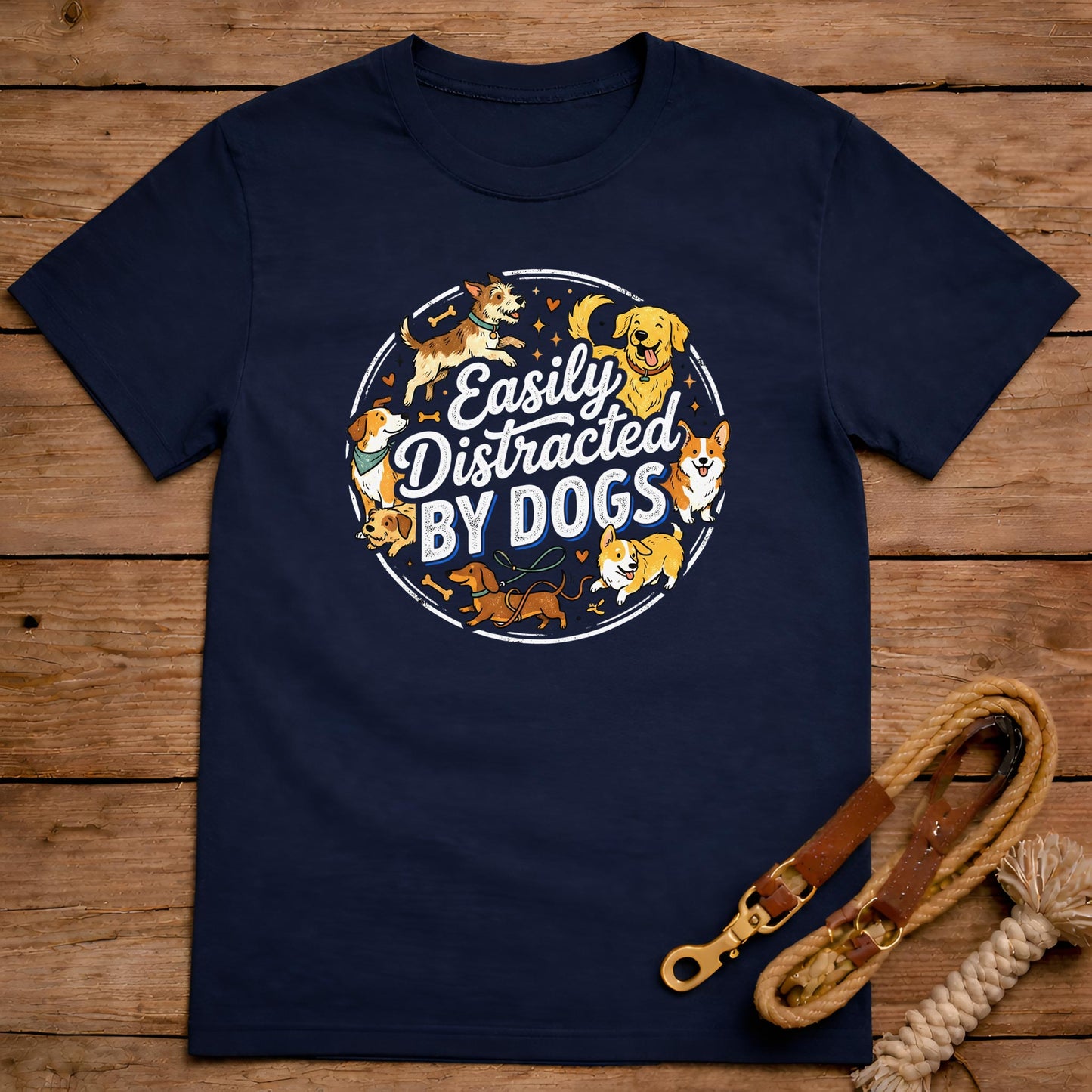 Easily Distracted by Dogs T-Shirt