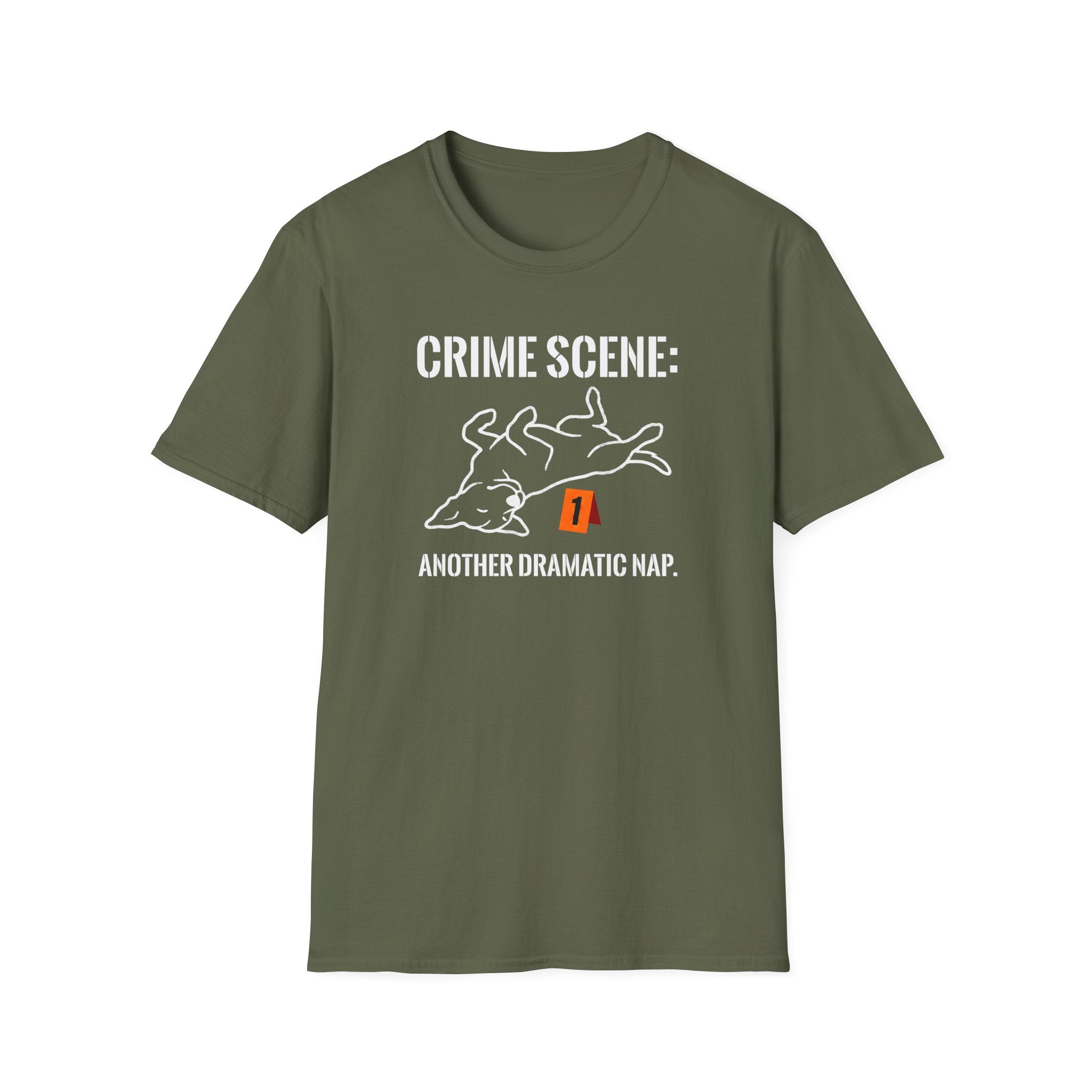 Crime Scene Another Dramatic Nap T-Shirt