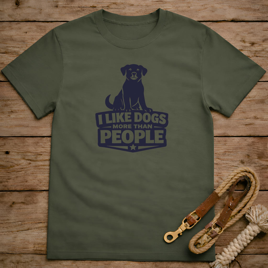 I Like Dogs More Than People T-Shirt