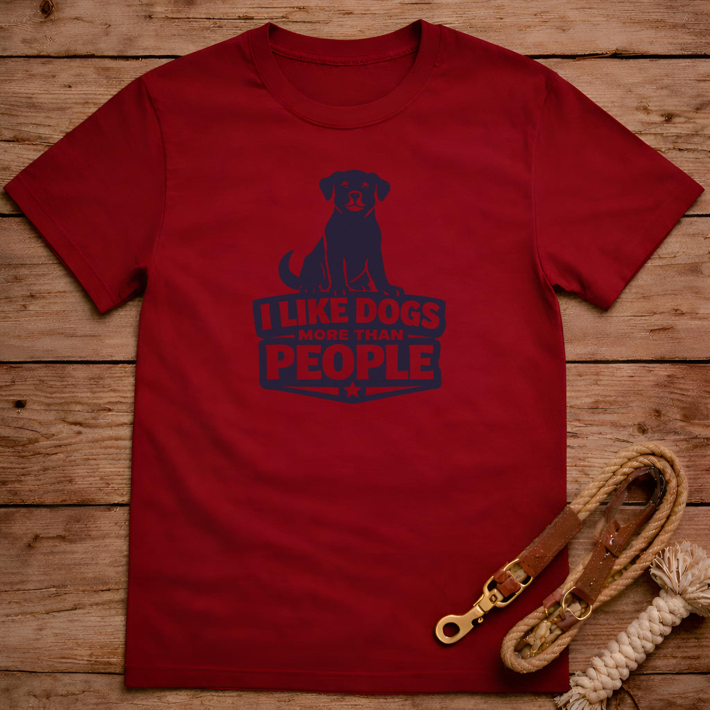 I Like Dogs More Than People T-Shirt