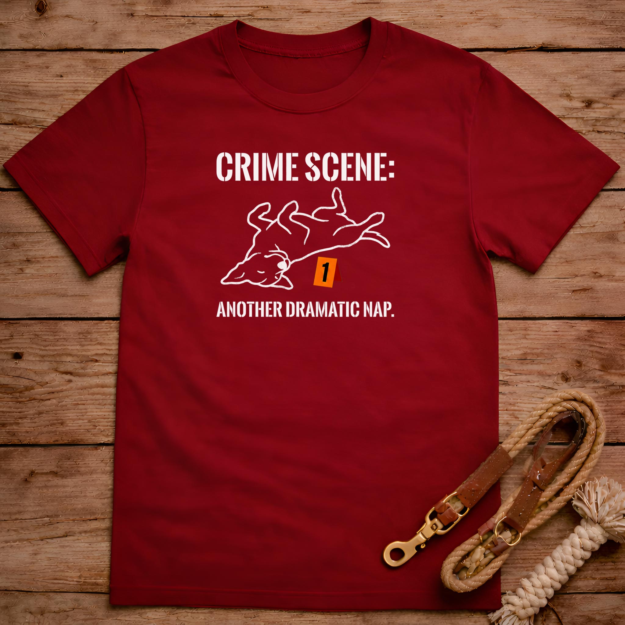 Crime Scene Another Dramatic Nap T-Shirt