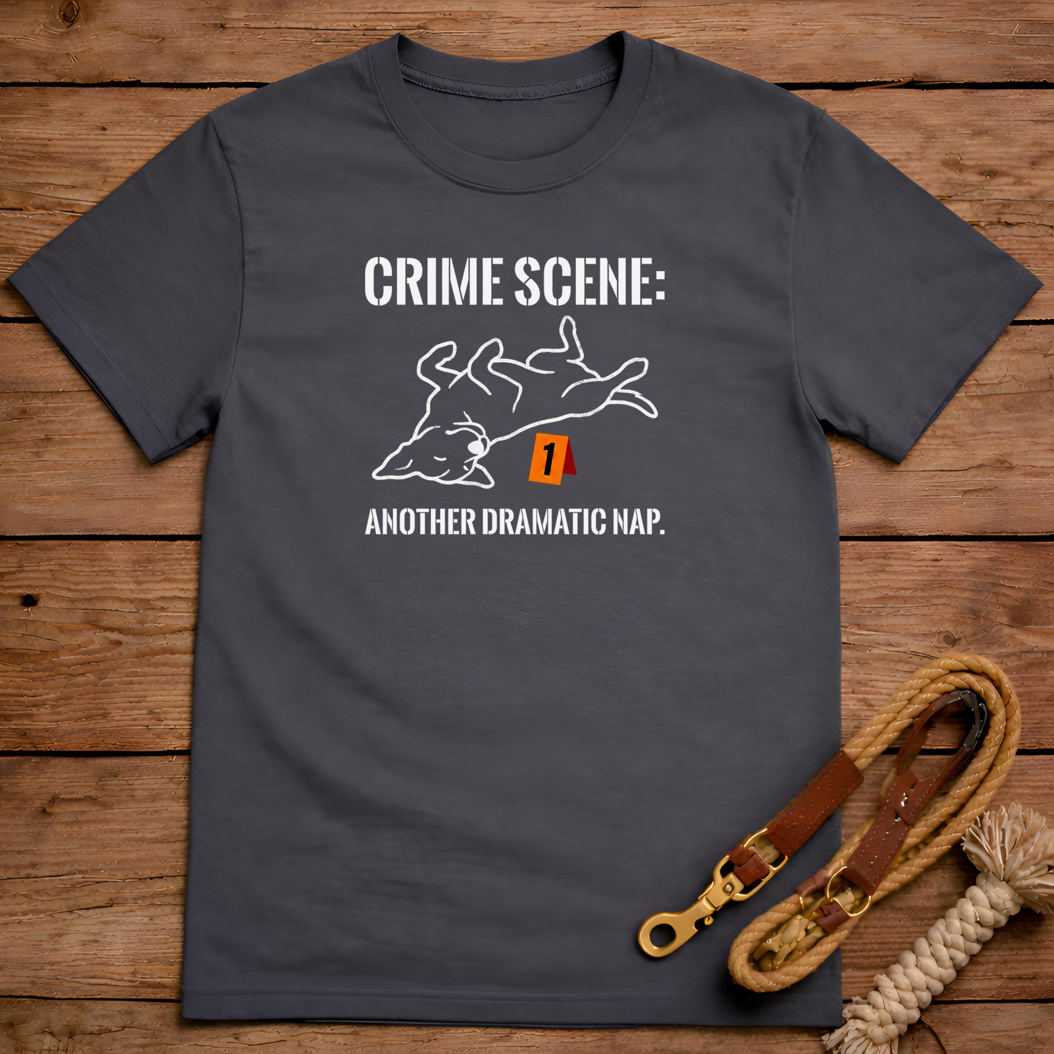 Crime Scene Another Dramatic Nap T-Shirt