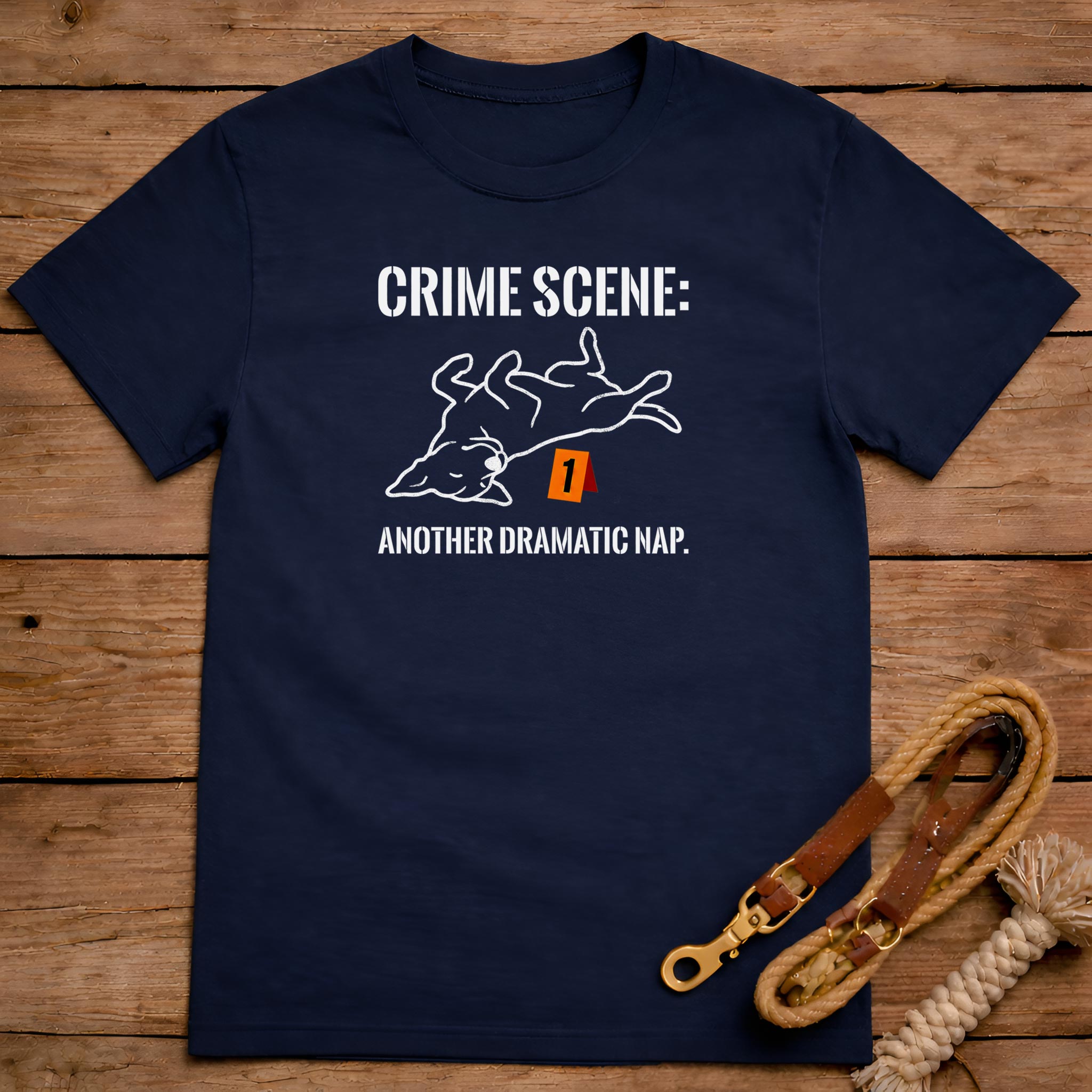 Crime Scene Another Dramatic Nap T-Shirt