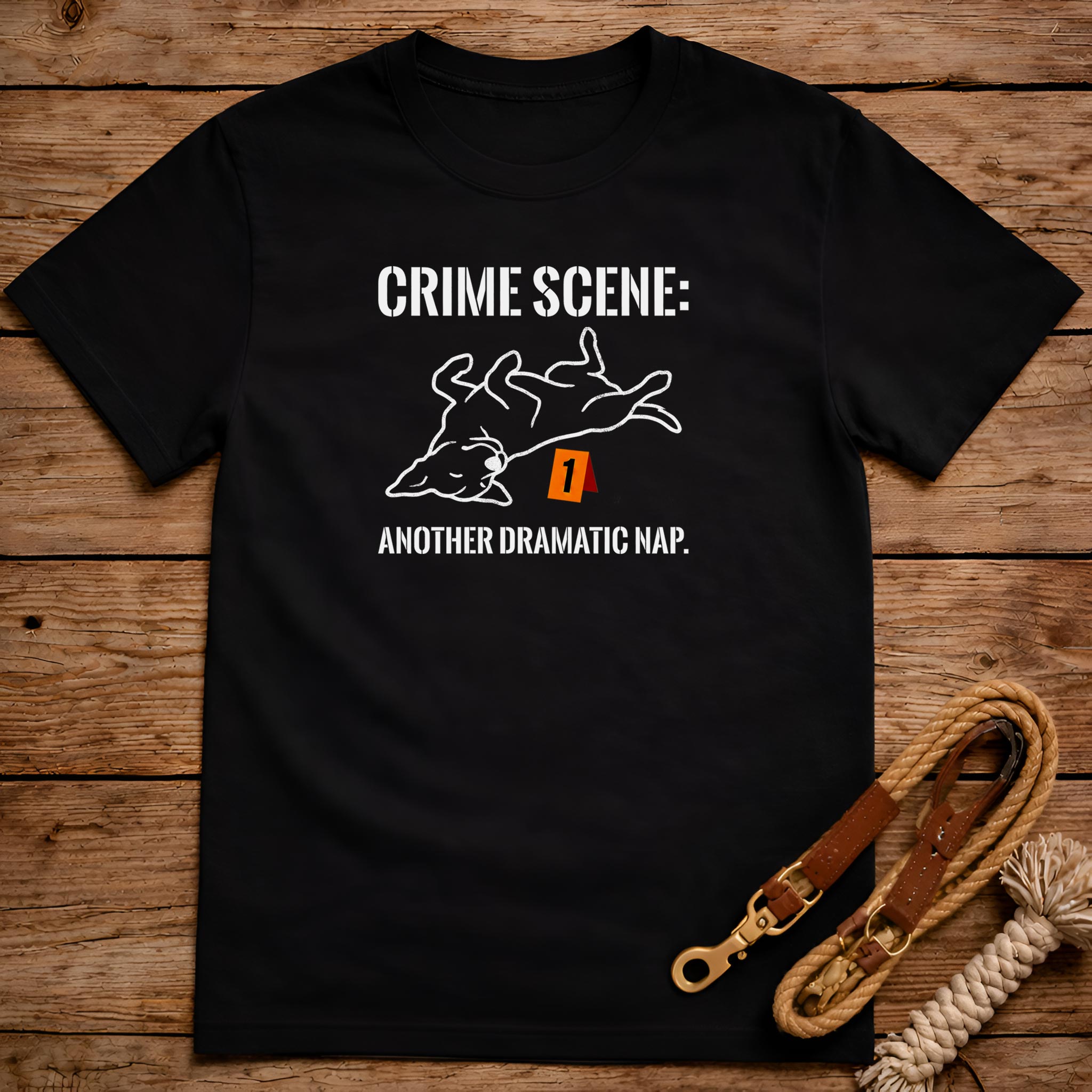 Crime Scene Another Dramatic Nap T-Shirt