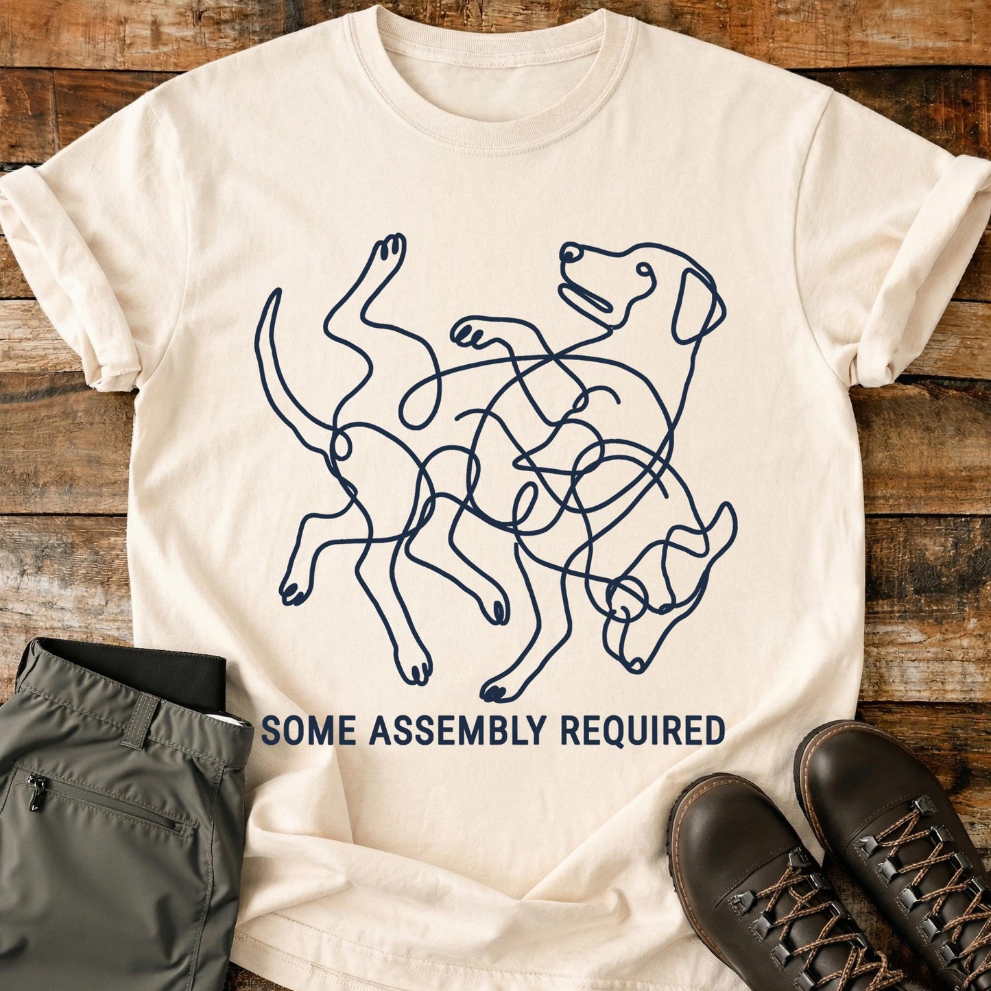 Some Assembly Required Dog T-Shirt