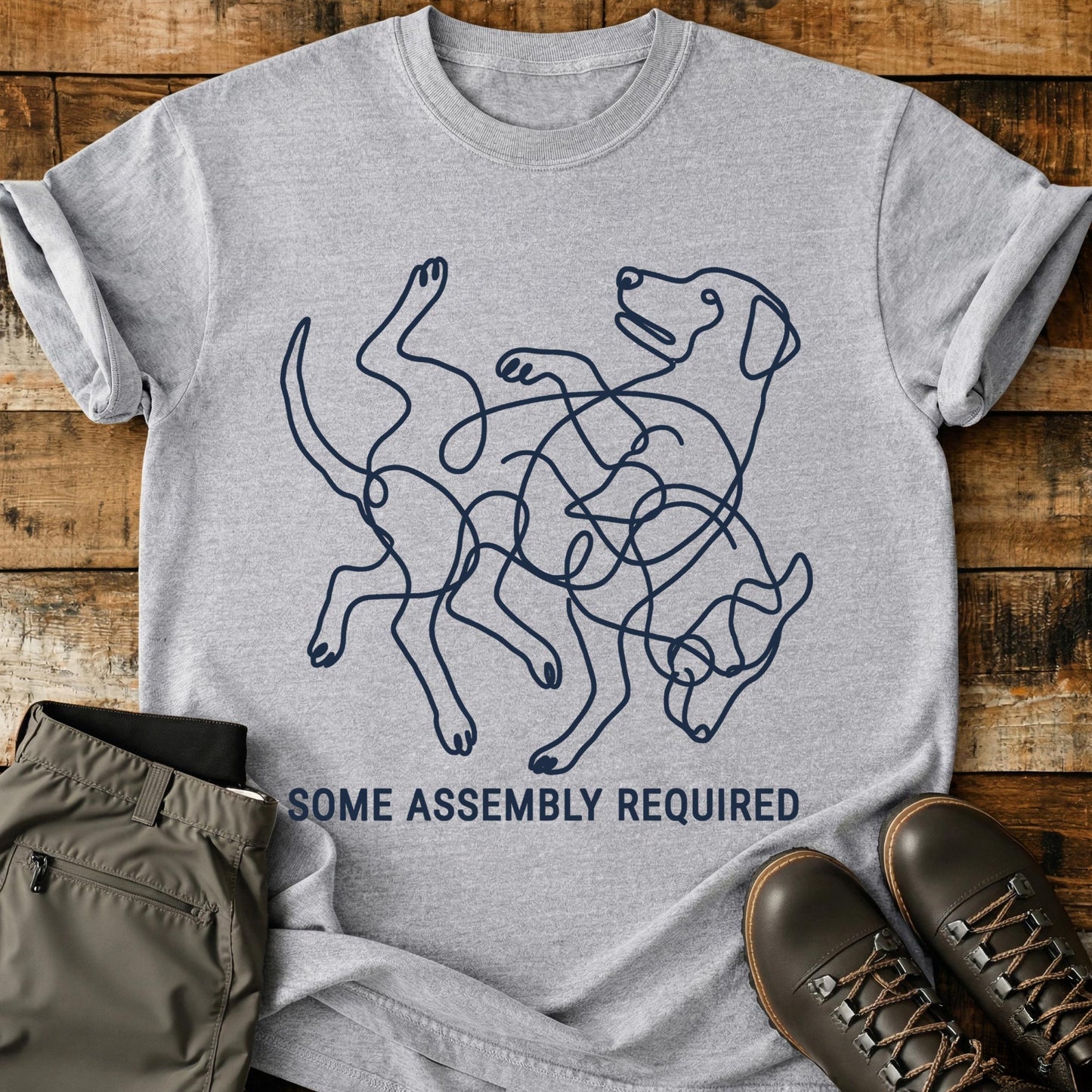 Some Assembly Required Dog T-Shirt
