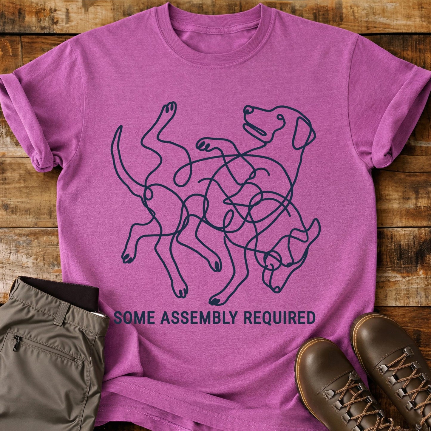 Some Assembly Required Dog T-Shirt