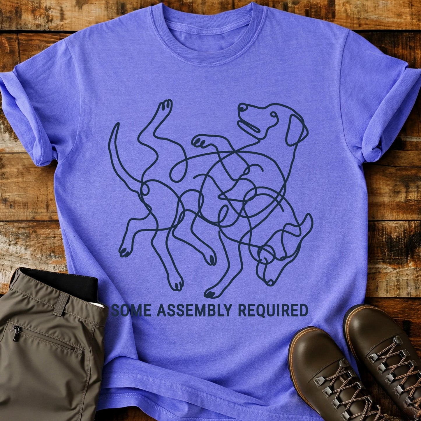 Some Assembly Required Dog T-Shirt