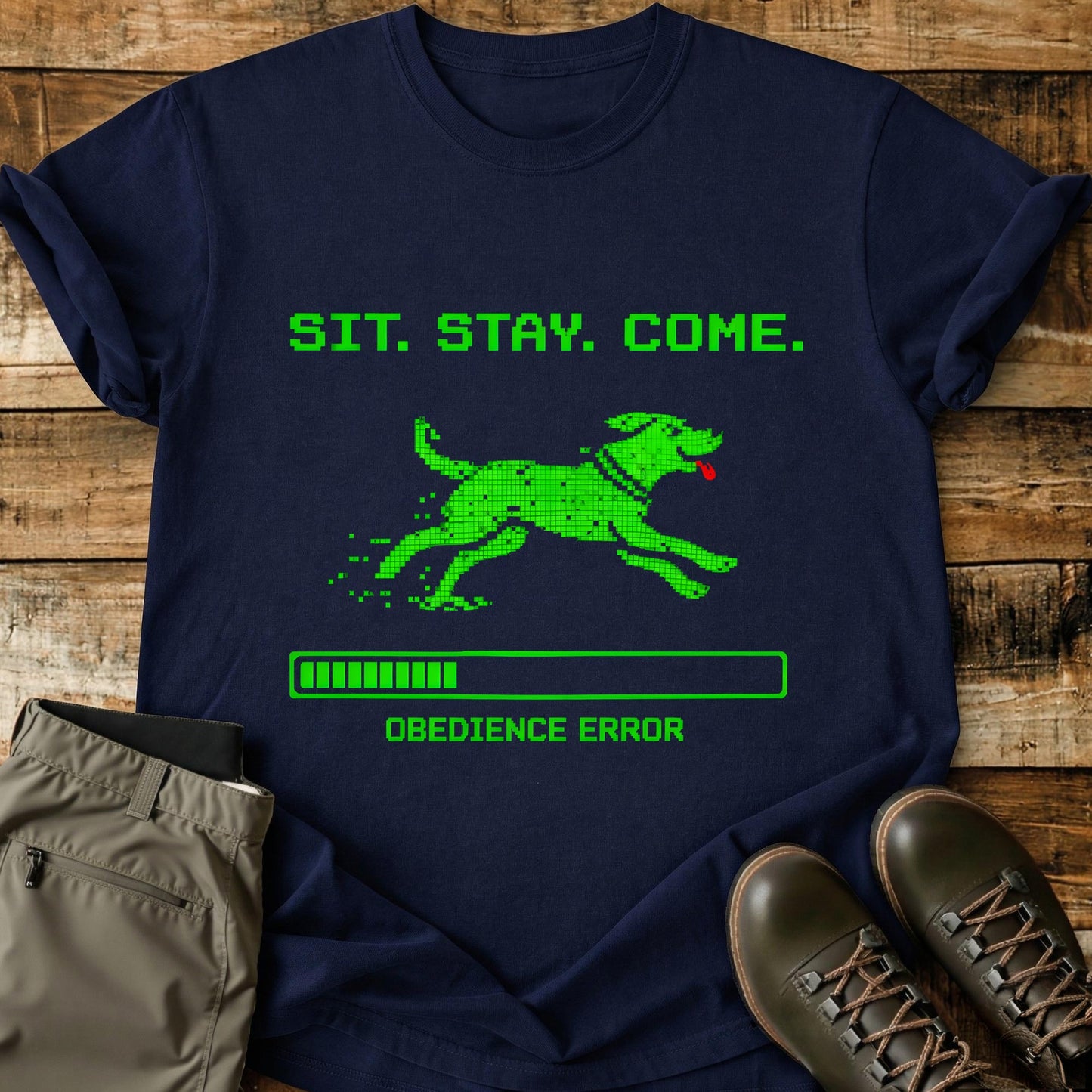 Sit Stay. Come. Computer. T-Shirt