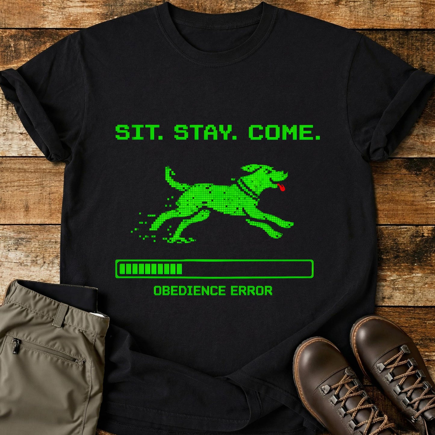 Sit Stay. Come. Computer. T-Shirt