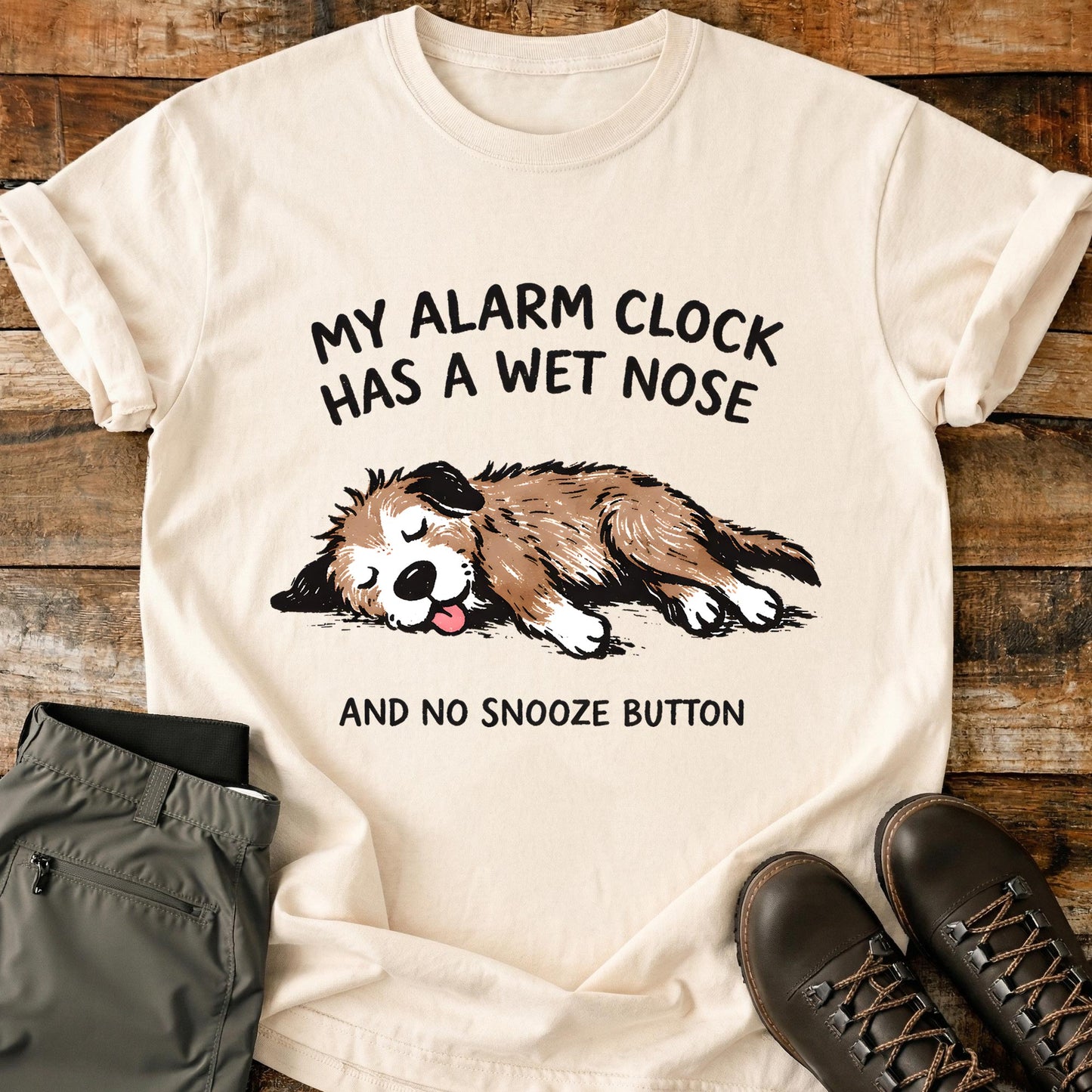 My Alarm Clock Has A Wet Nose T-Shirt