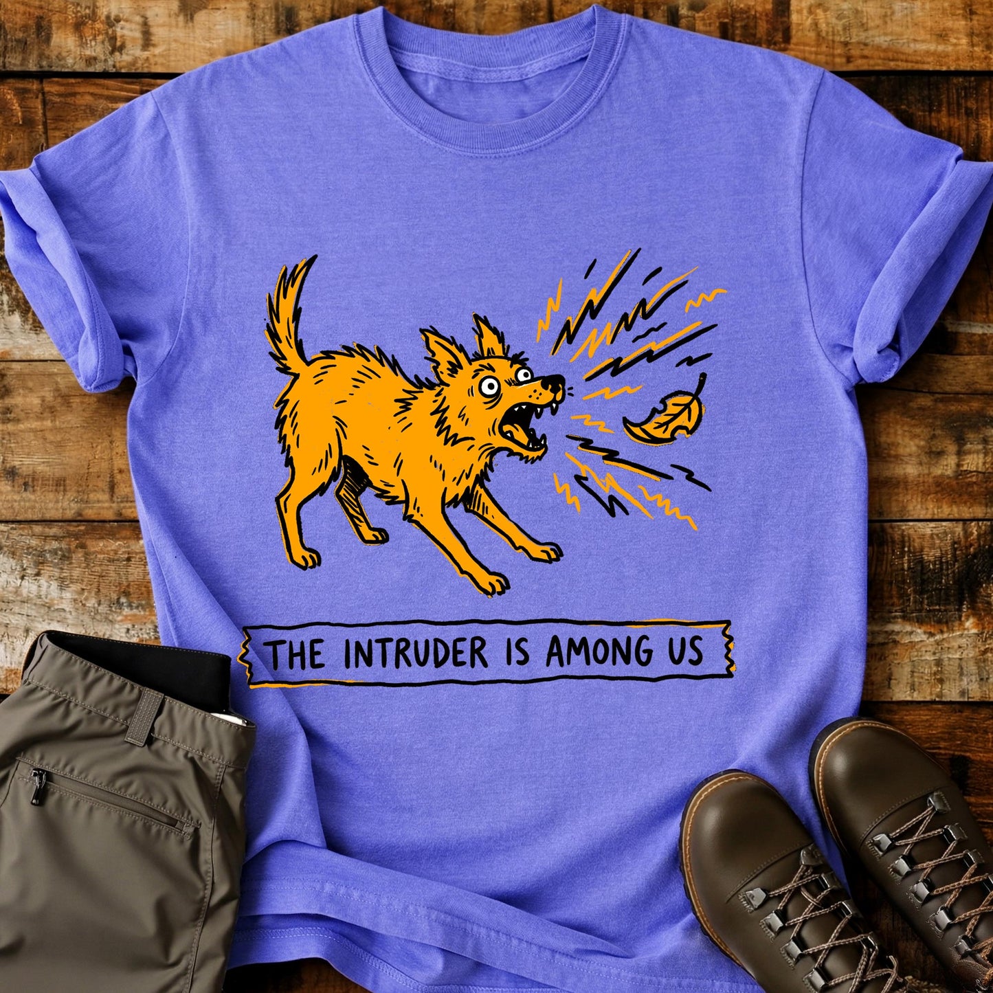 The Intruder Is Among Us Orange T-Shirt