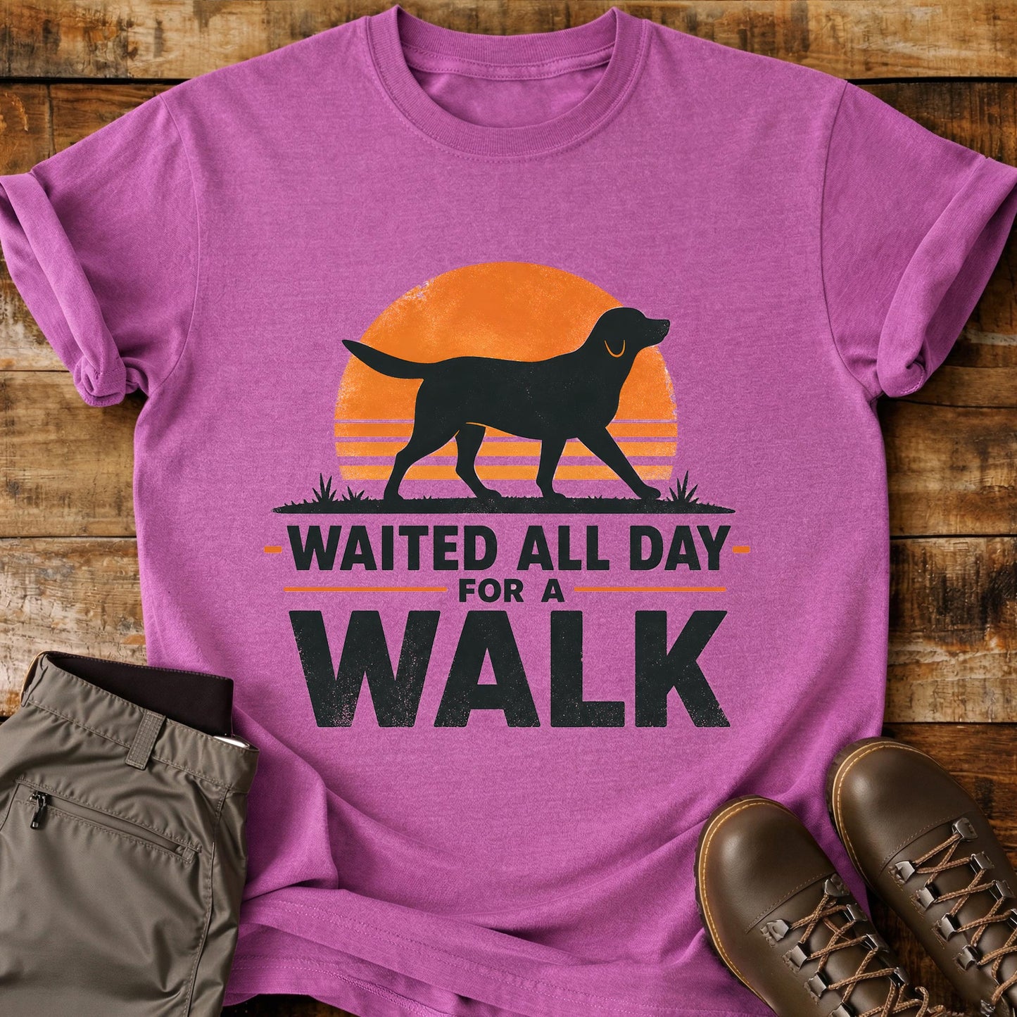 Waited All Day For A Walk T-Shirt
