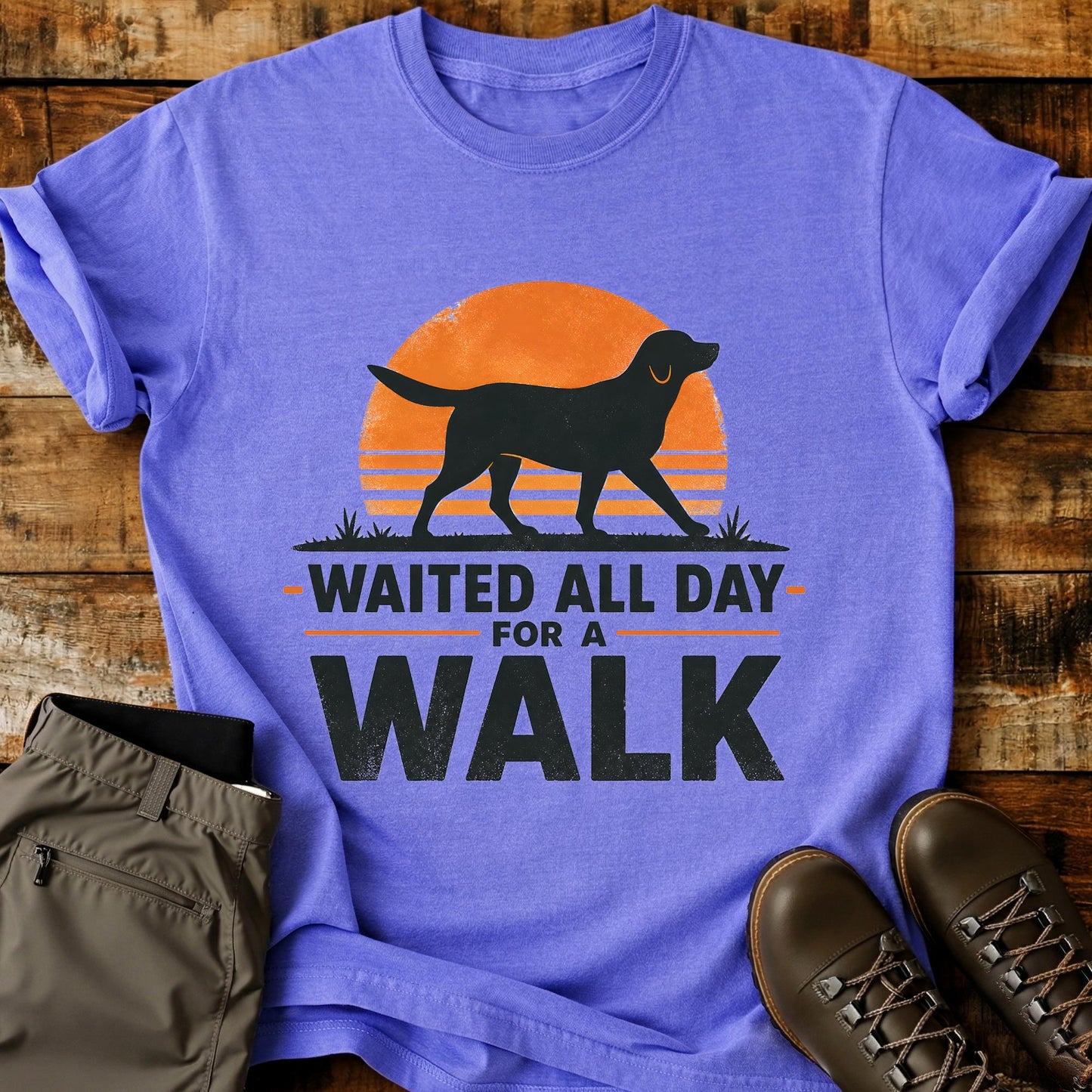 Waited All Day For A Walk T-Shirt