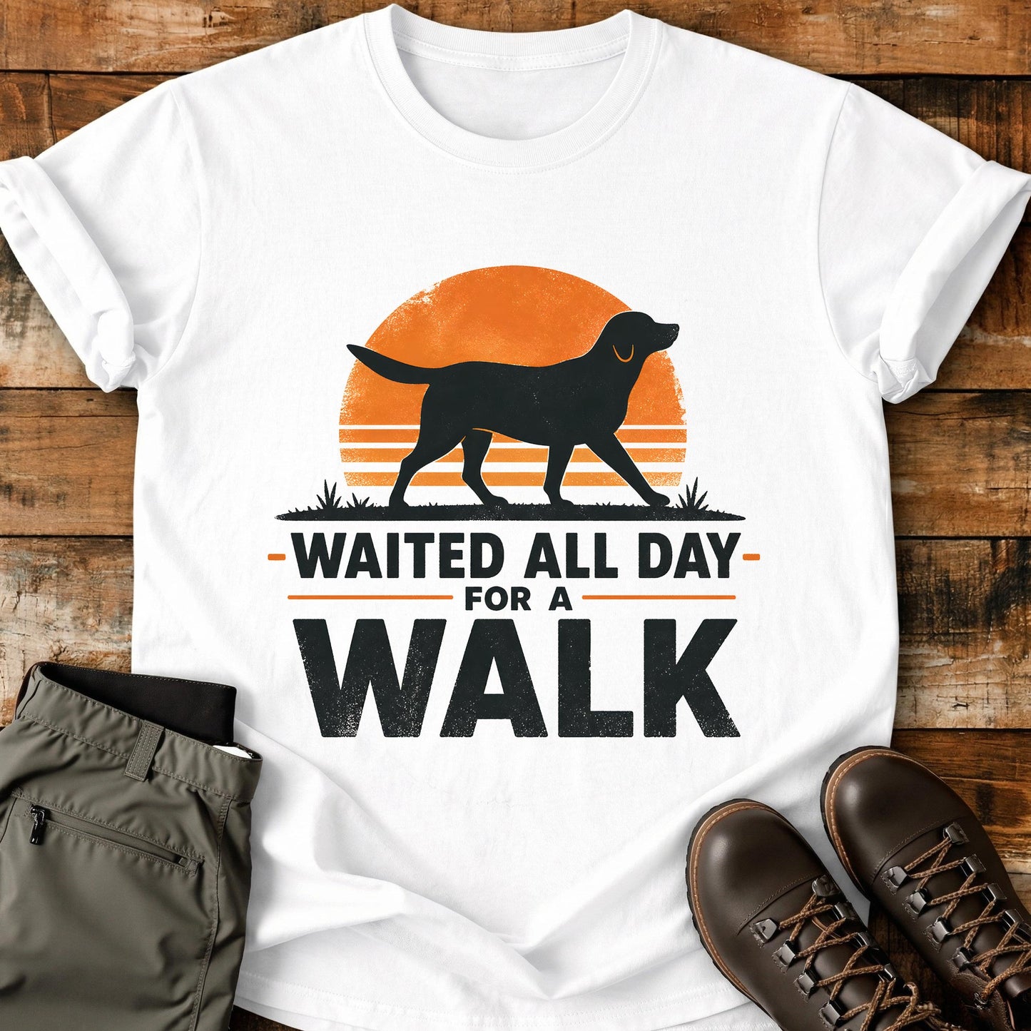 Waited All Day For A Walk T-Shirt