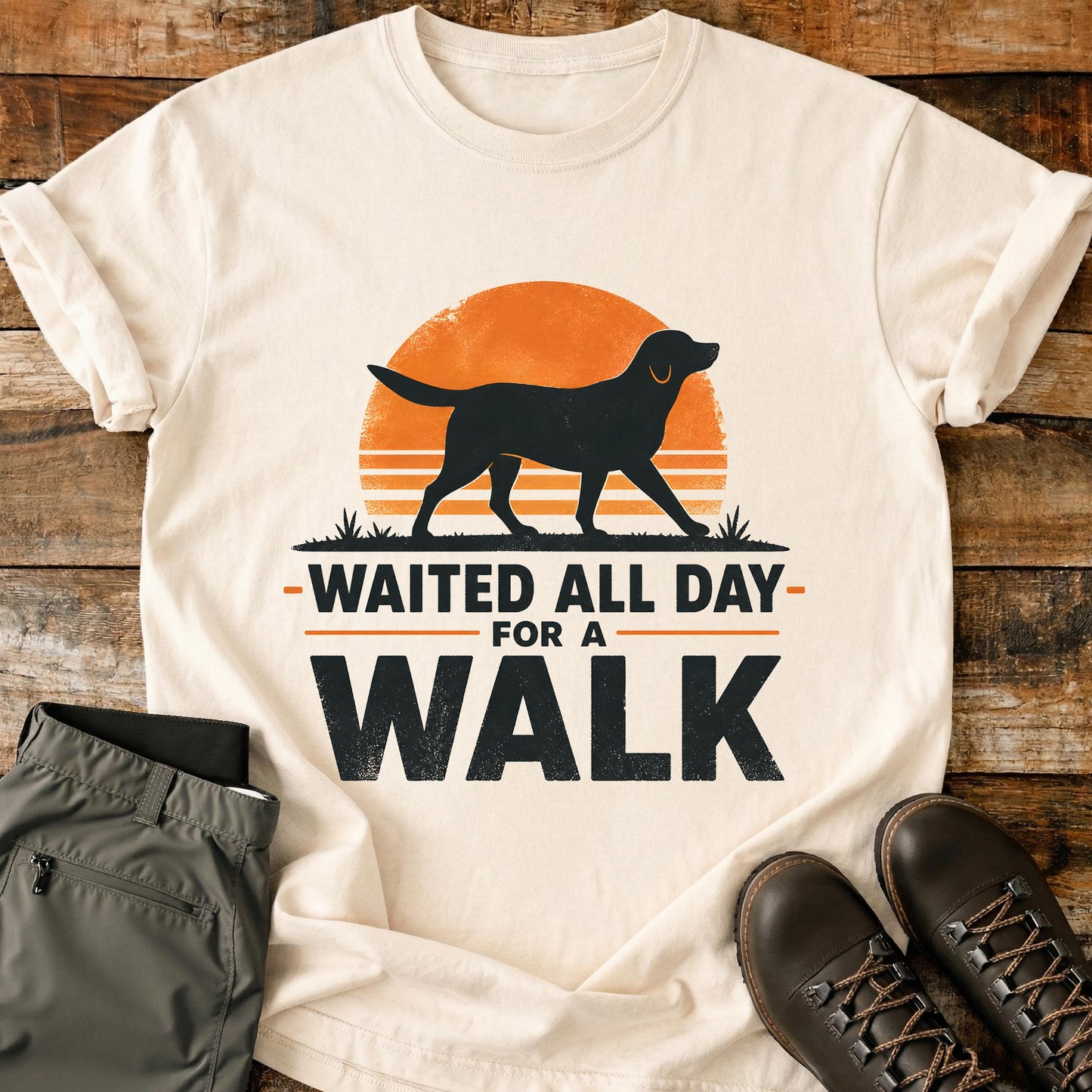 Waited All Day For A Walk T-Shirt