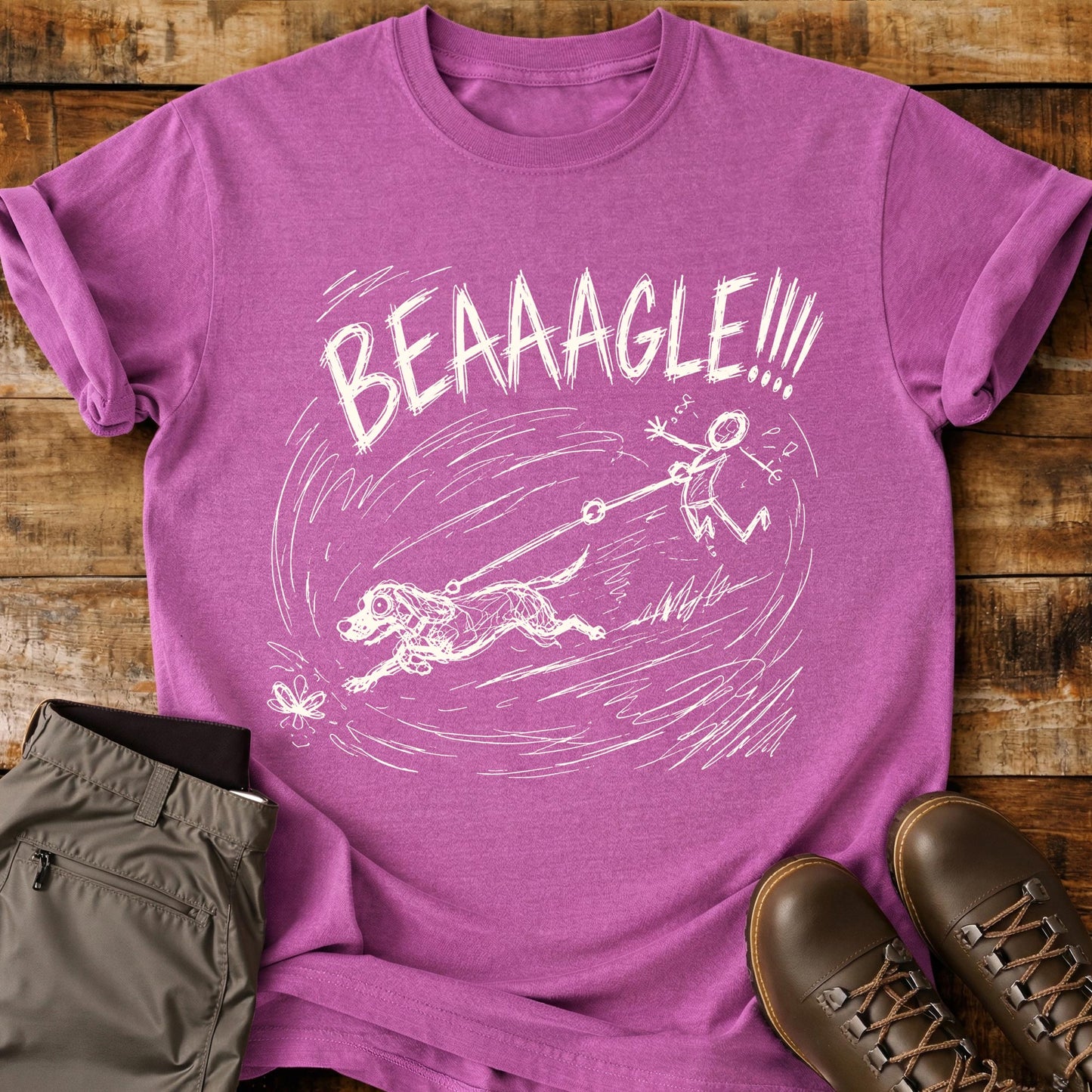 Beagle Mad Sketch T-Shirt