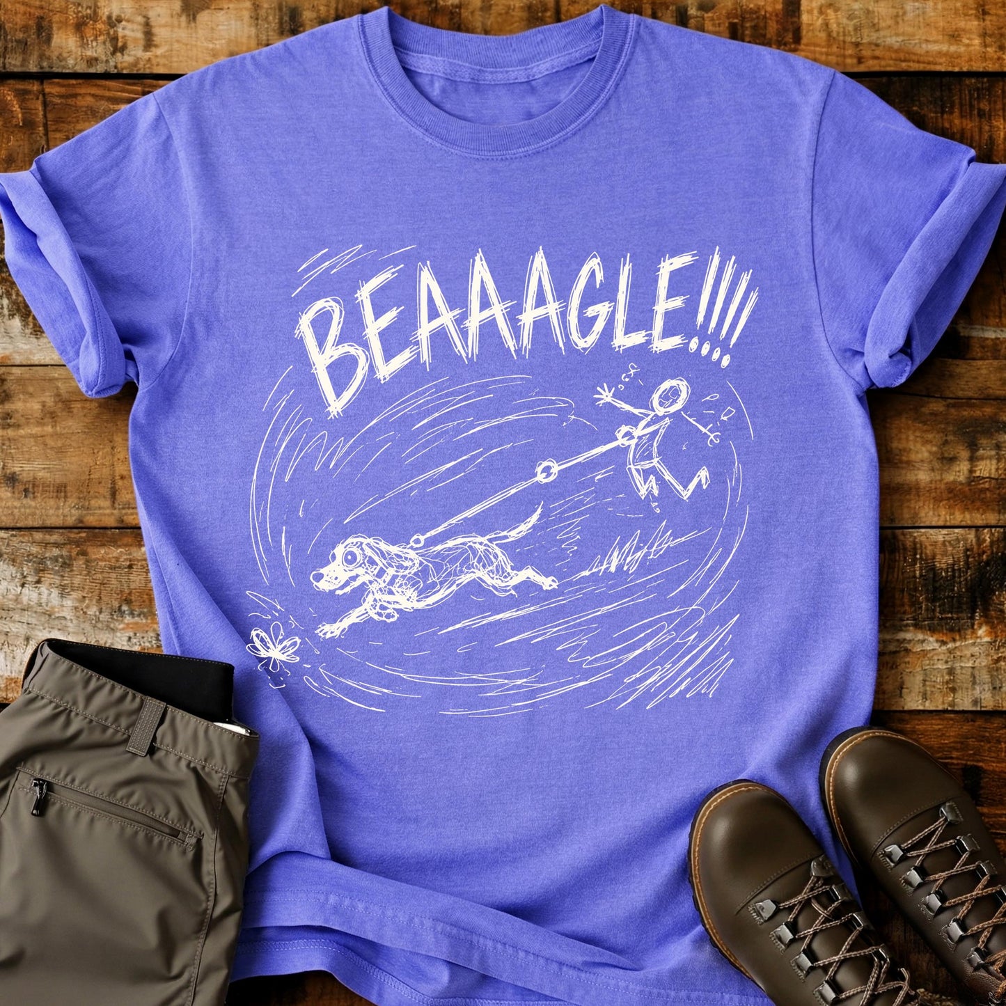 Beagle Mad Sketch T-Shirt