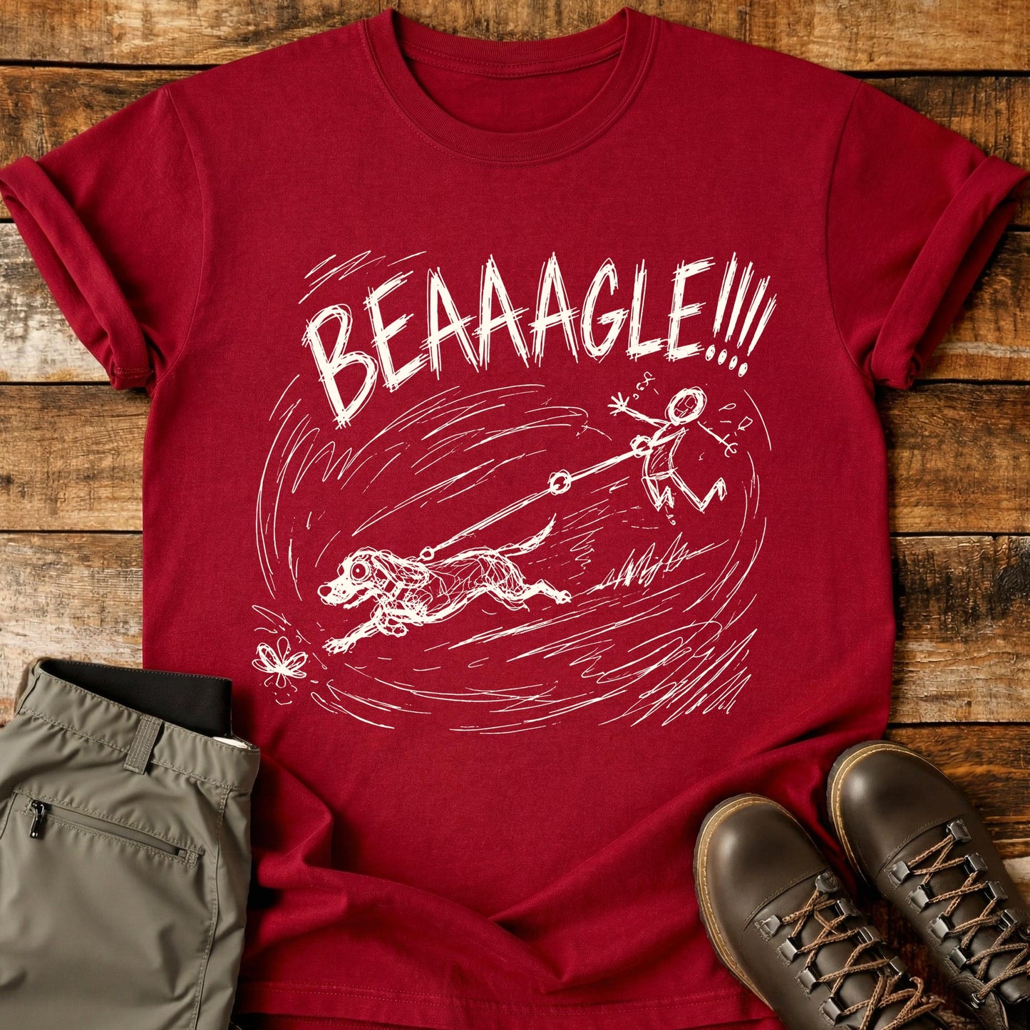 Beagle Mad Sketch T-Shirt