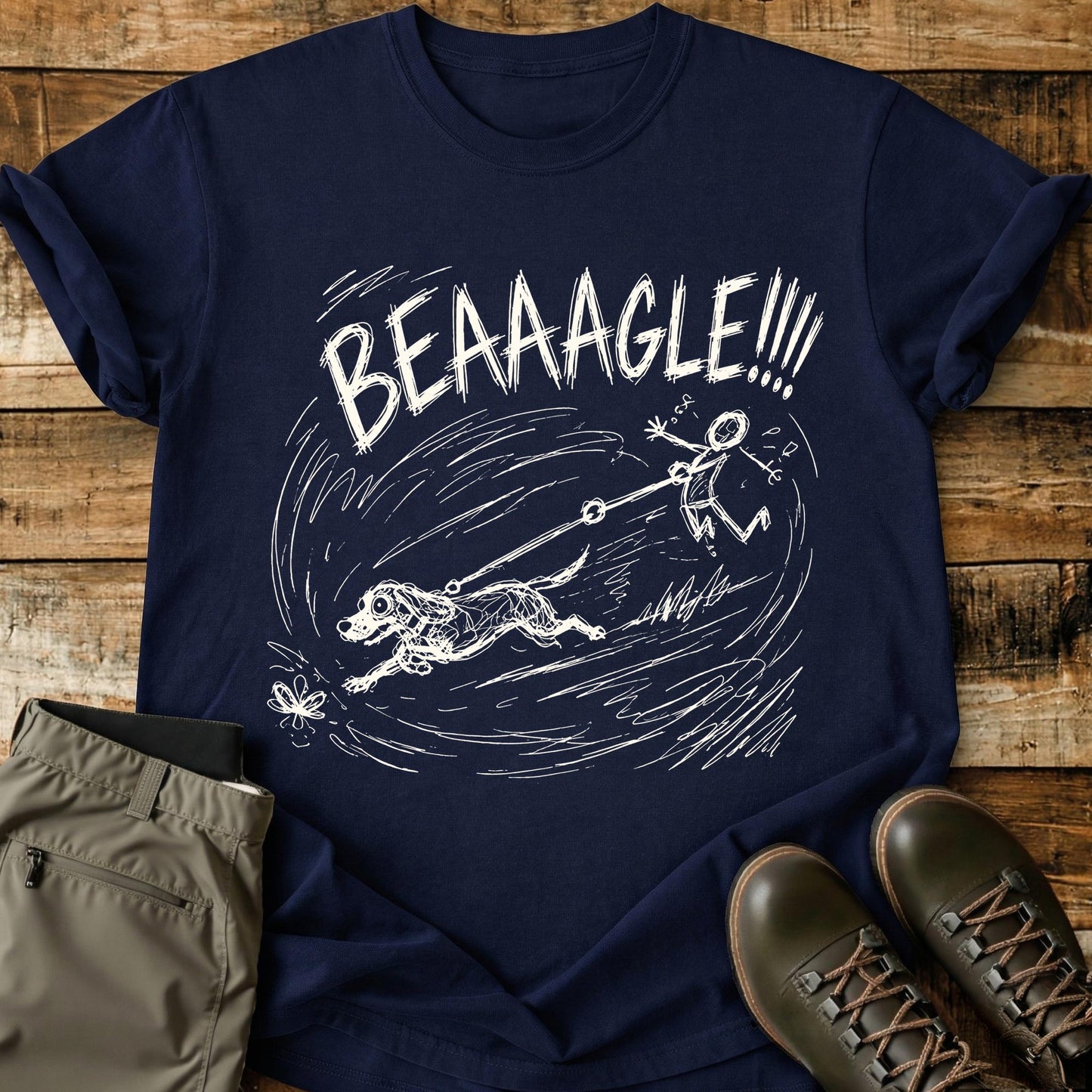 Beagle Mad Sketch T-Shirt