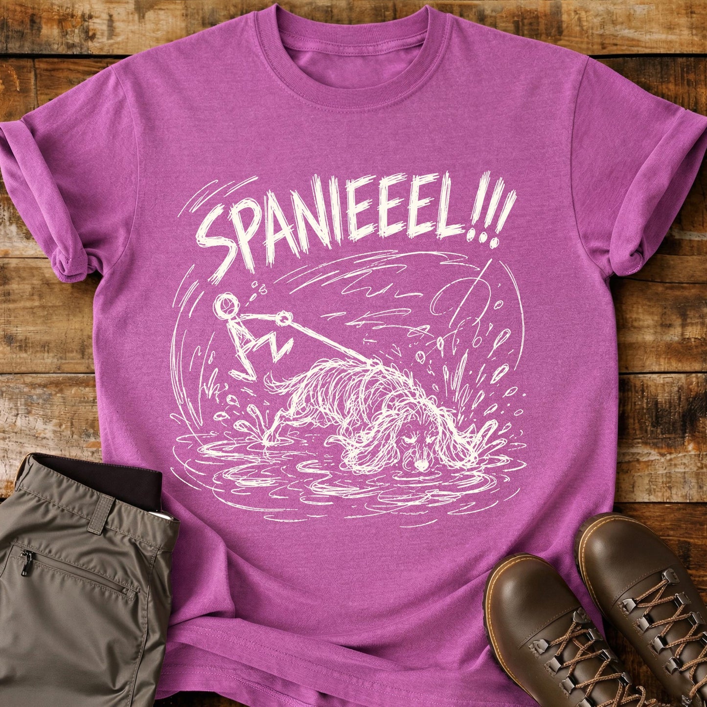 Spaniel Mad Sketch T-Shirt