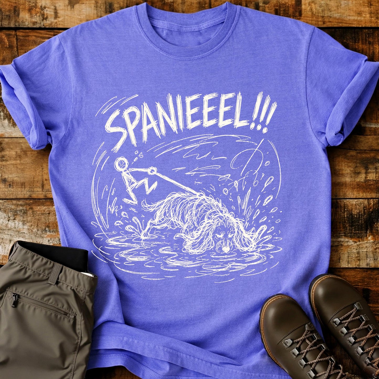 Spaniel Mad Sketch T-Shirt
