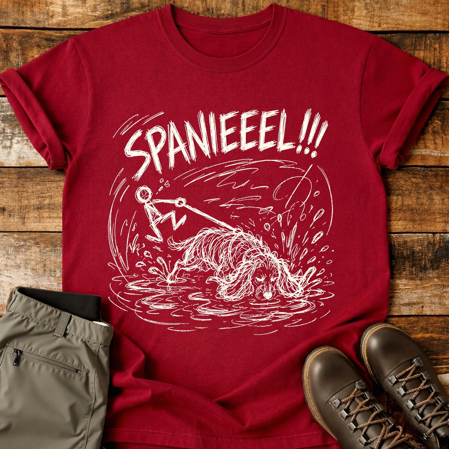 Spaniel Mad Sketch T-Shirt