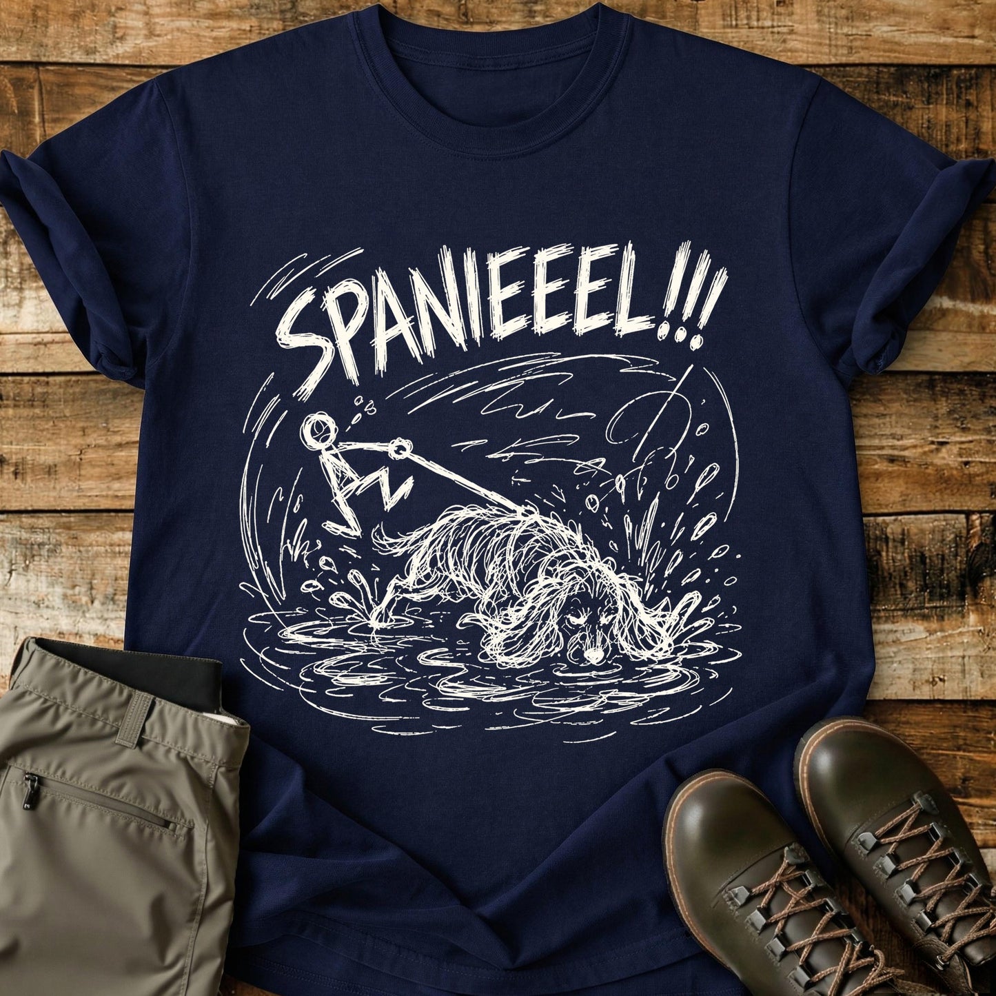 Spaniel Mad Sketch T-Shirt