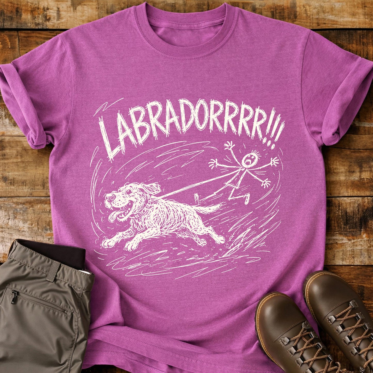 Labrador Pull Mad Sketch T-Shirt