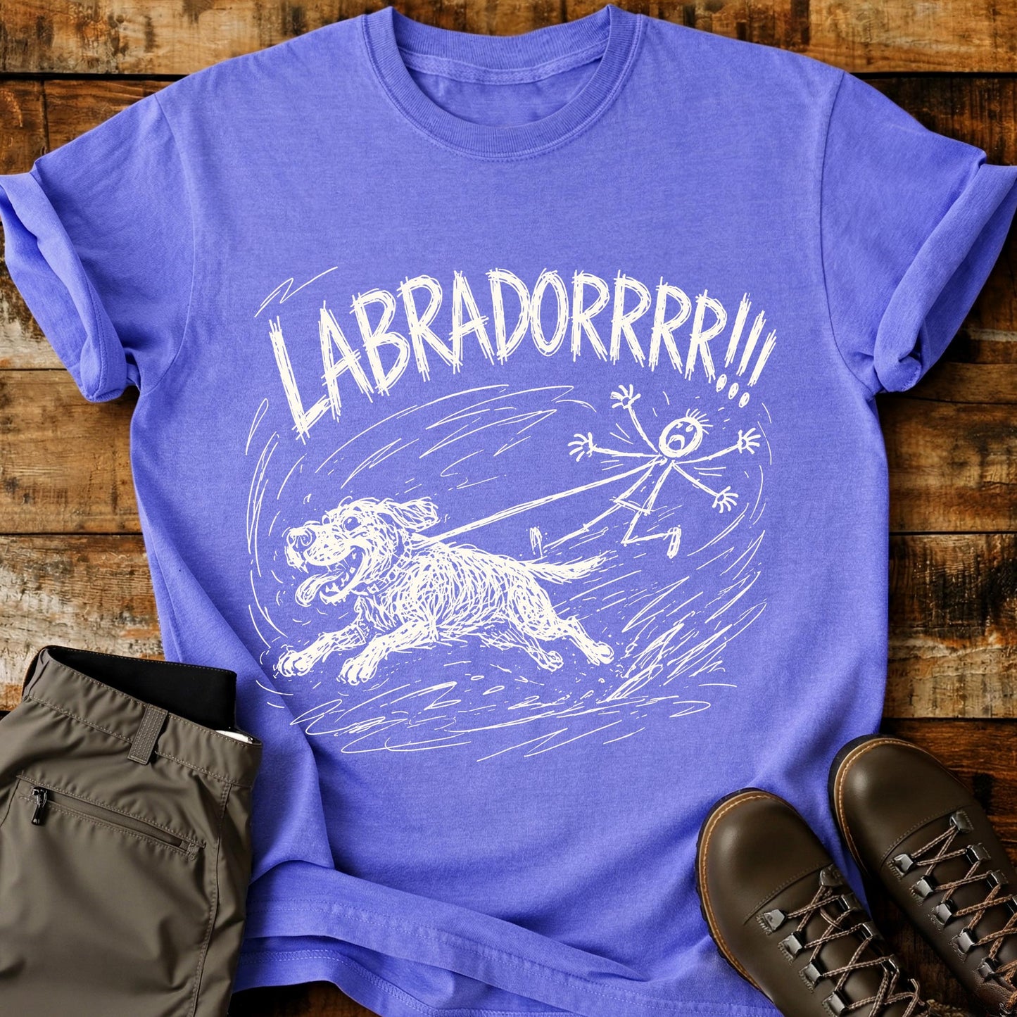 Labrador Pull Mad Sketch T-Shirt