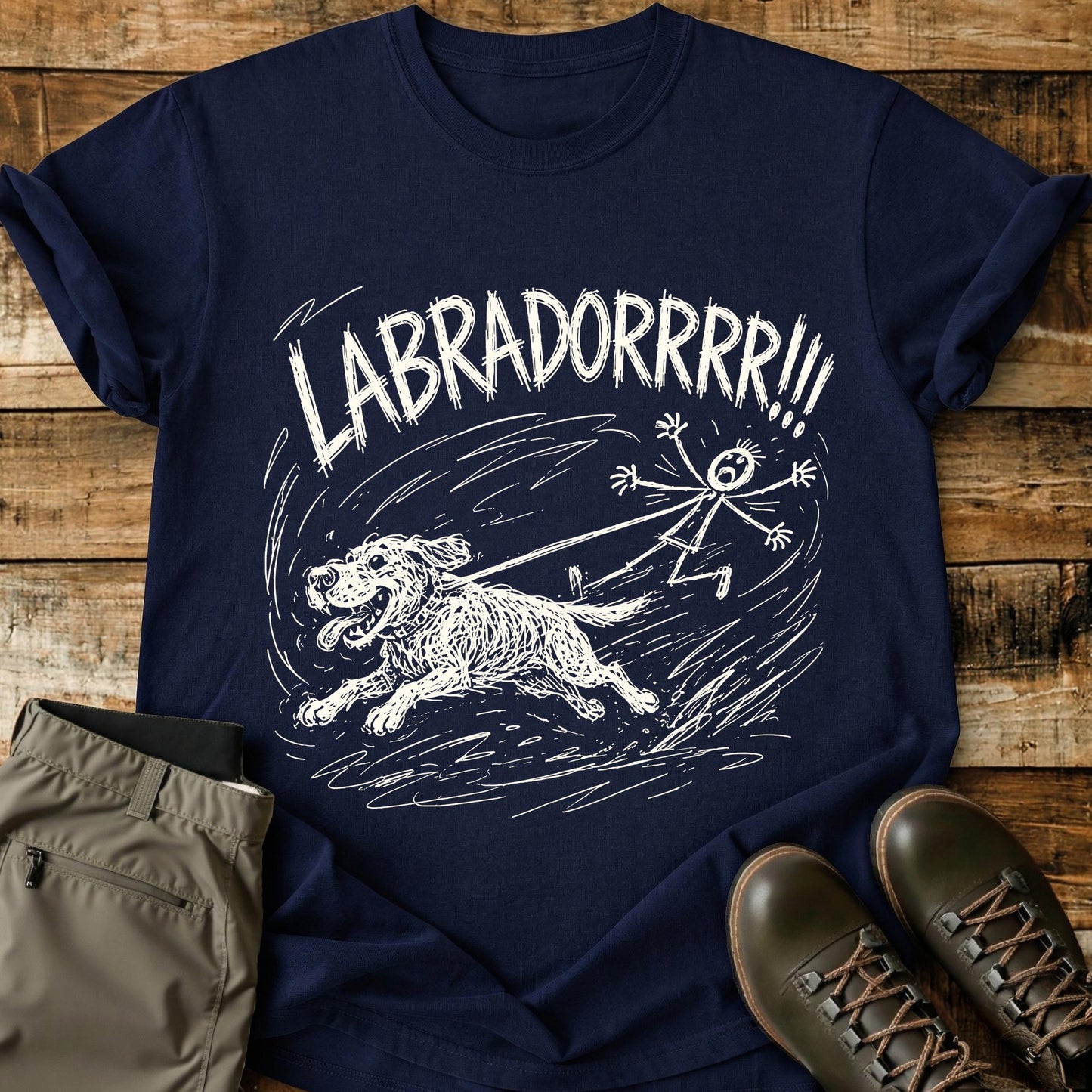Labrador Pull Mad Sketch T-Shirt