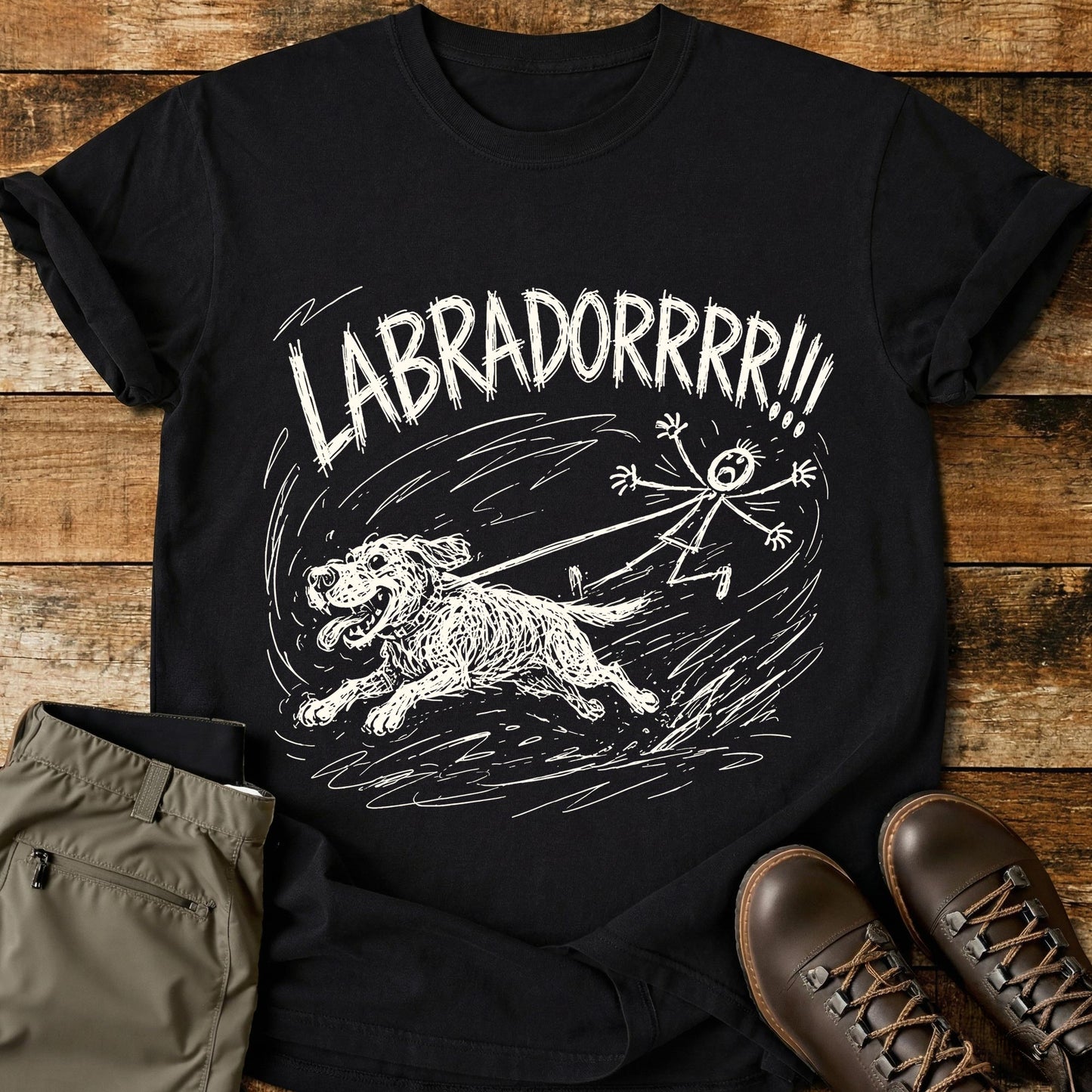 Labrador Pull Mad Sketch T-Shirt