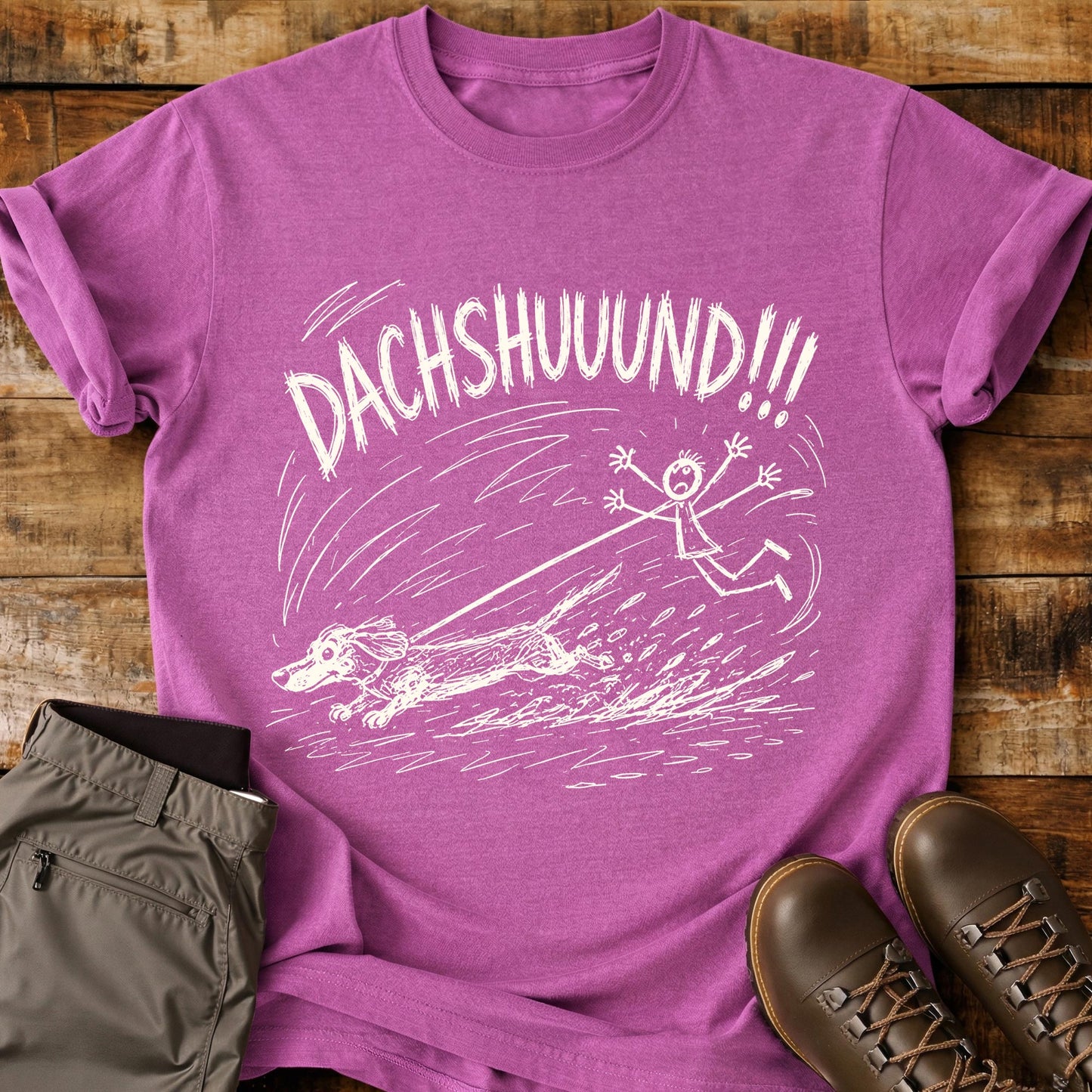 Dachshund Mad Sketch T-Shirt
