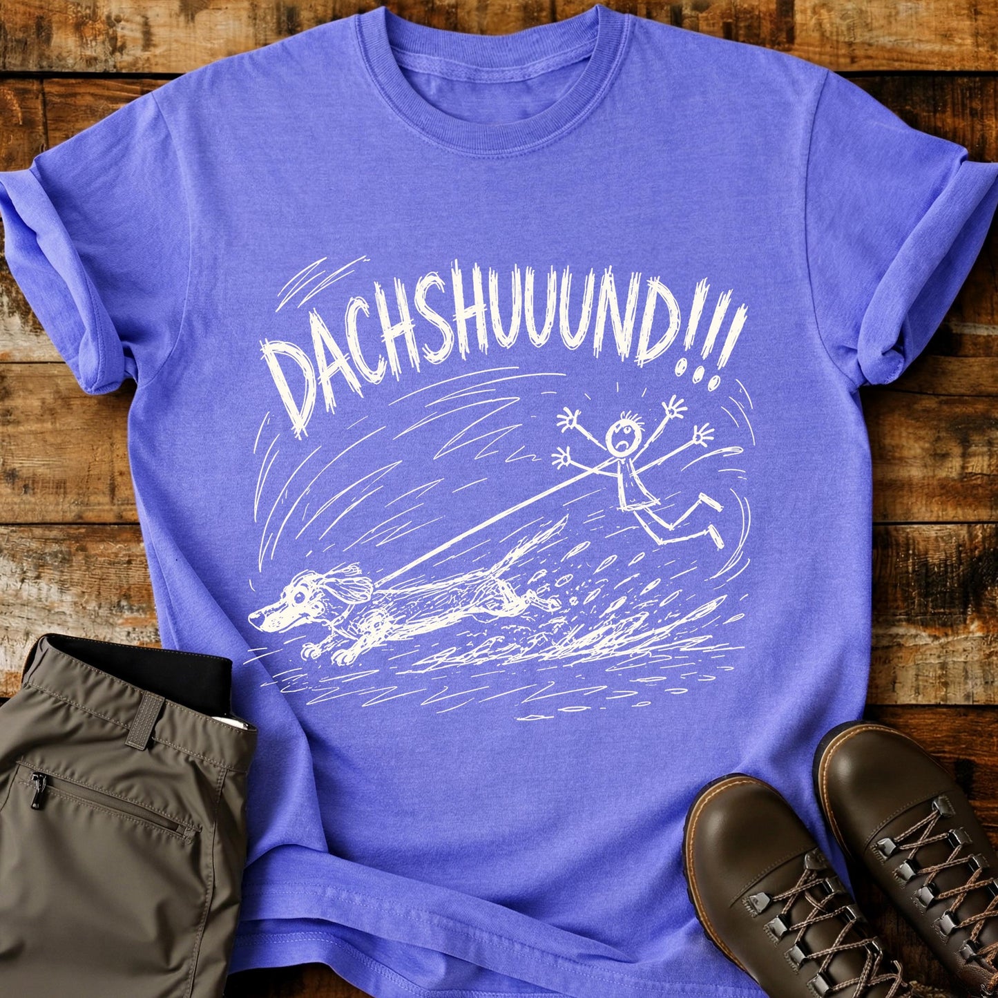 Dachshund Mad Sketch T-Shirt