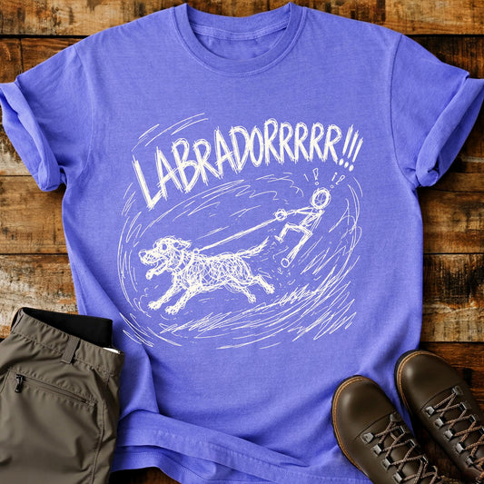 Labrador Charge Mad Sketch T-Shirt