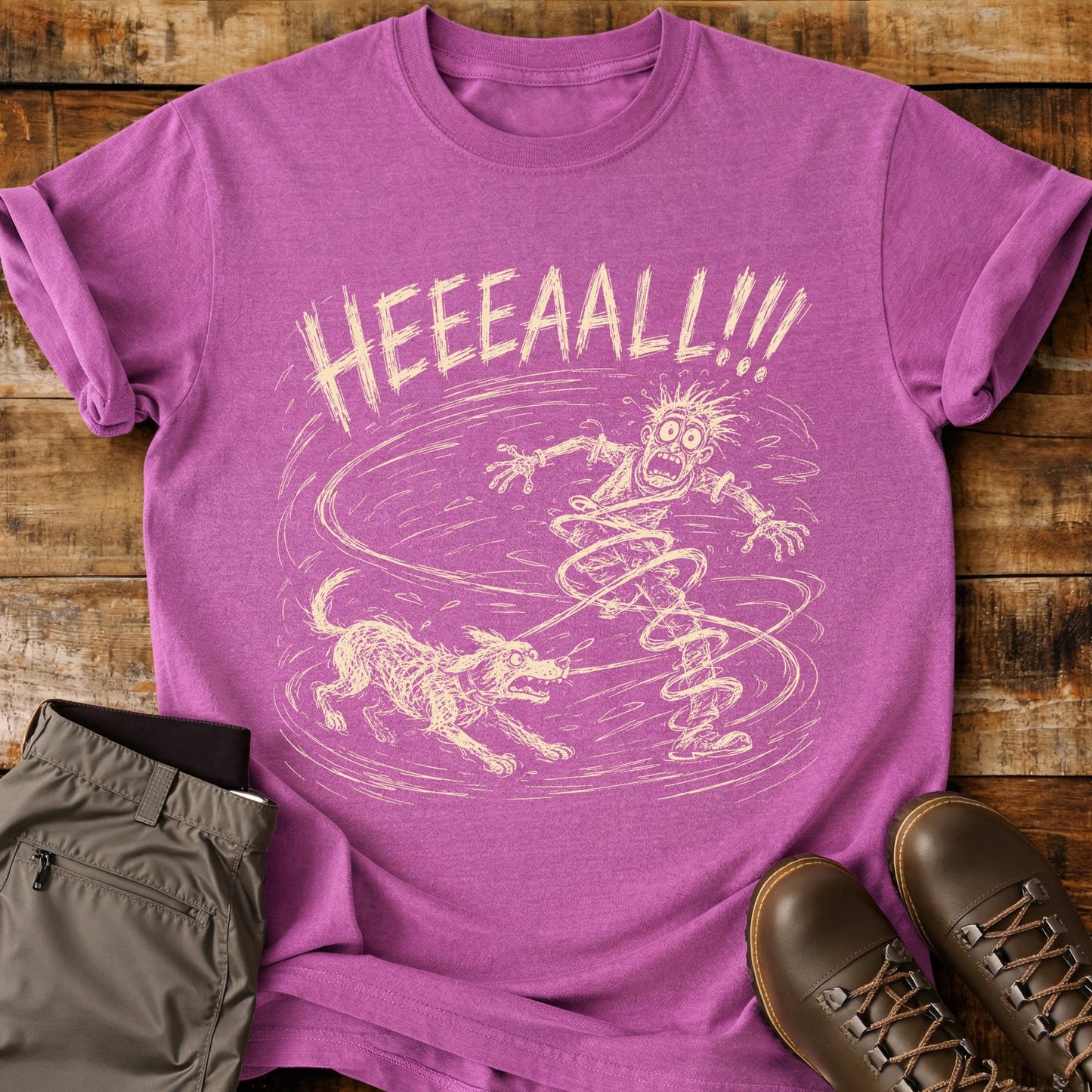Heal Dog Chaos Mad Sketch T-Shirt