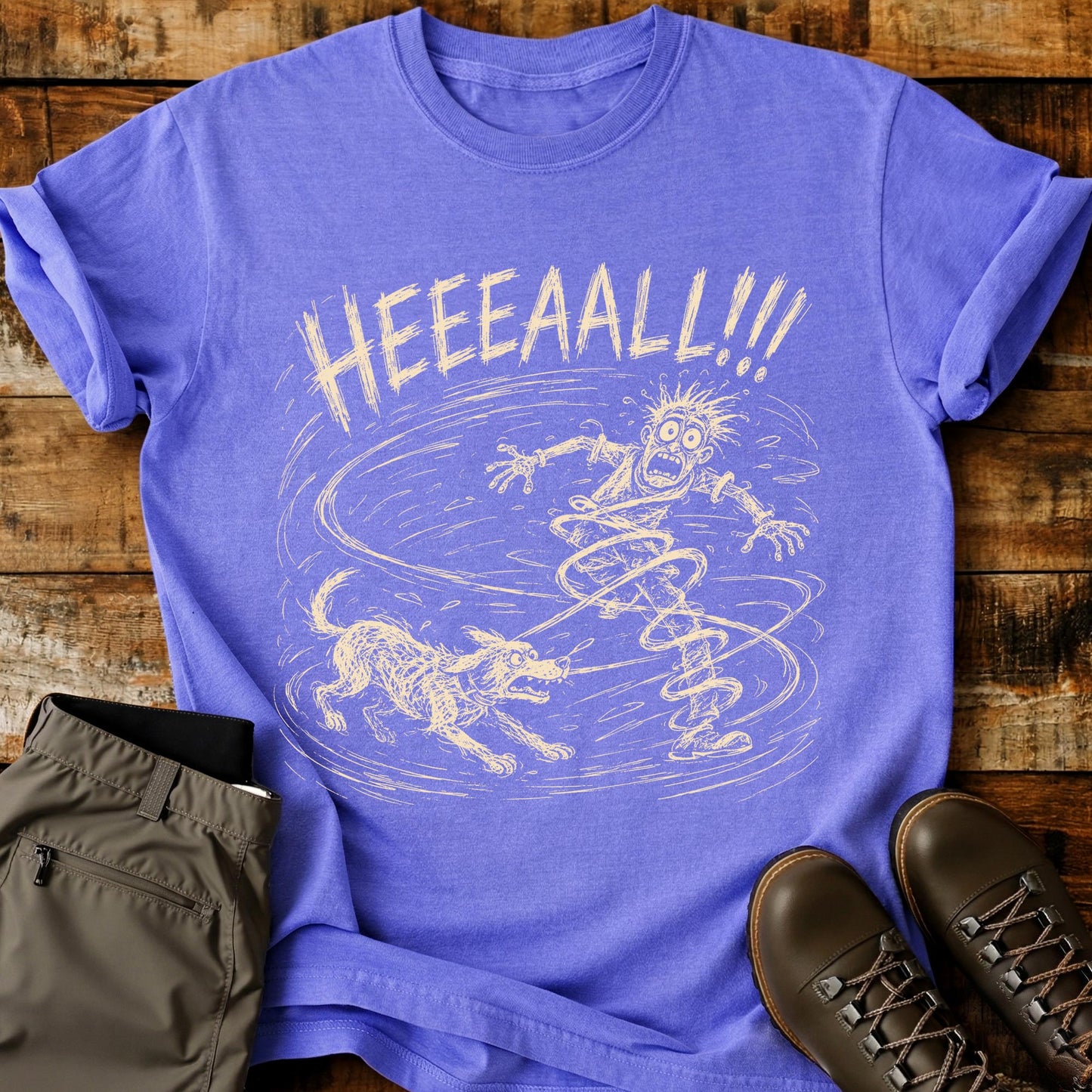Heal Dog Chaos Mad Sketch T-Shirt