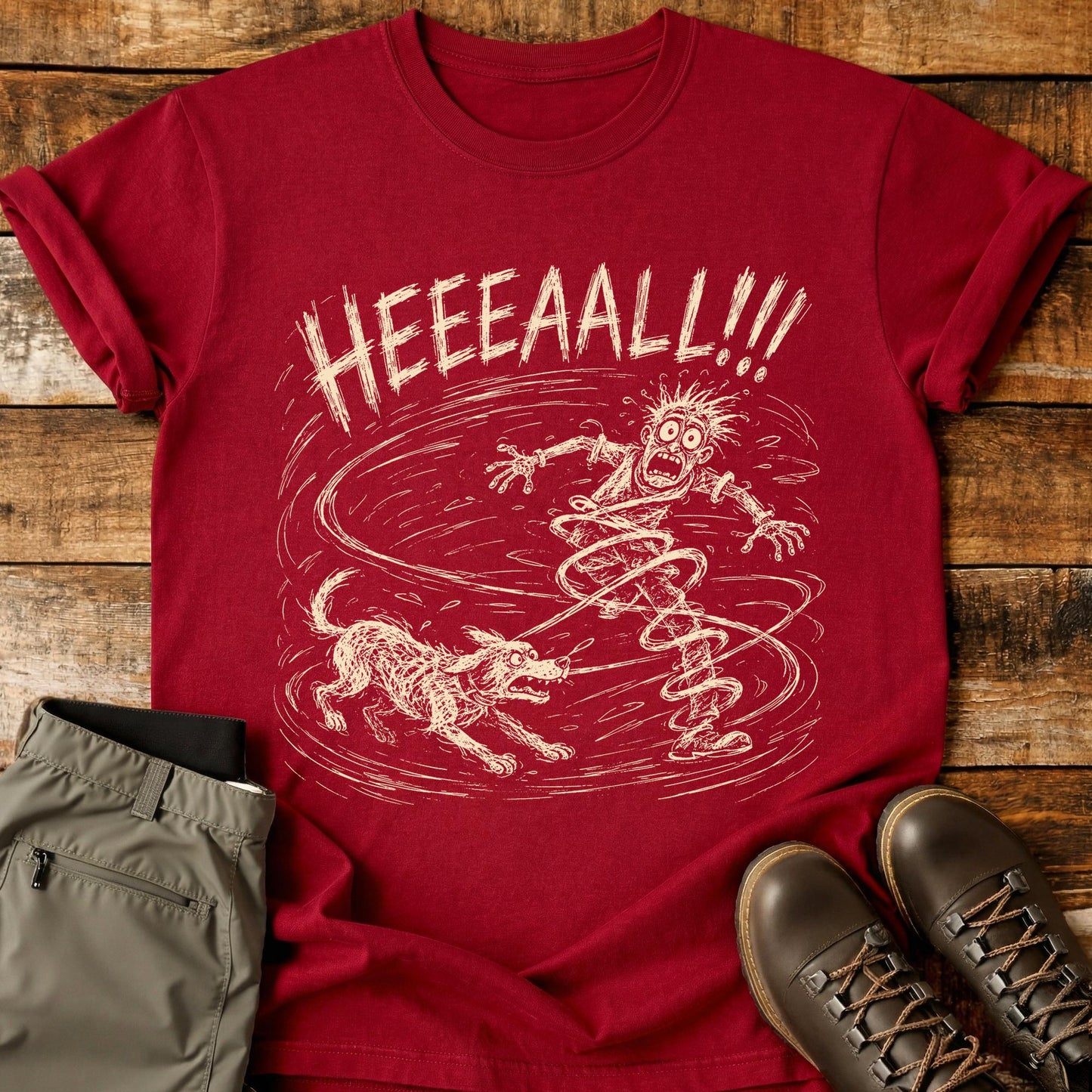 Heal Dog Chaos Mad Sketch T-Shirt
