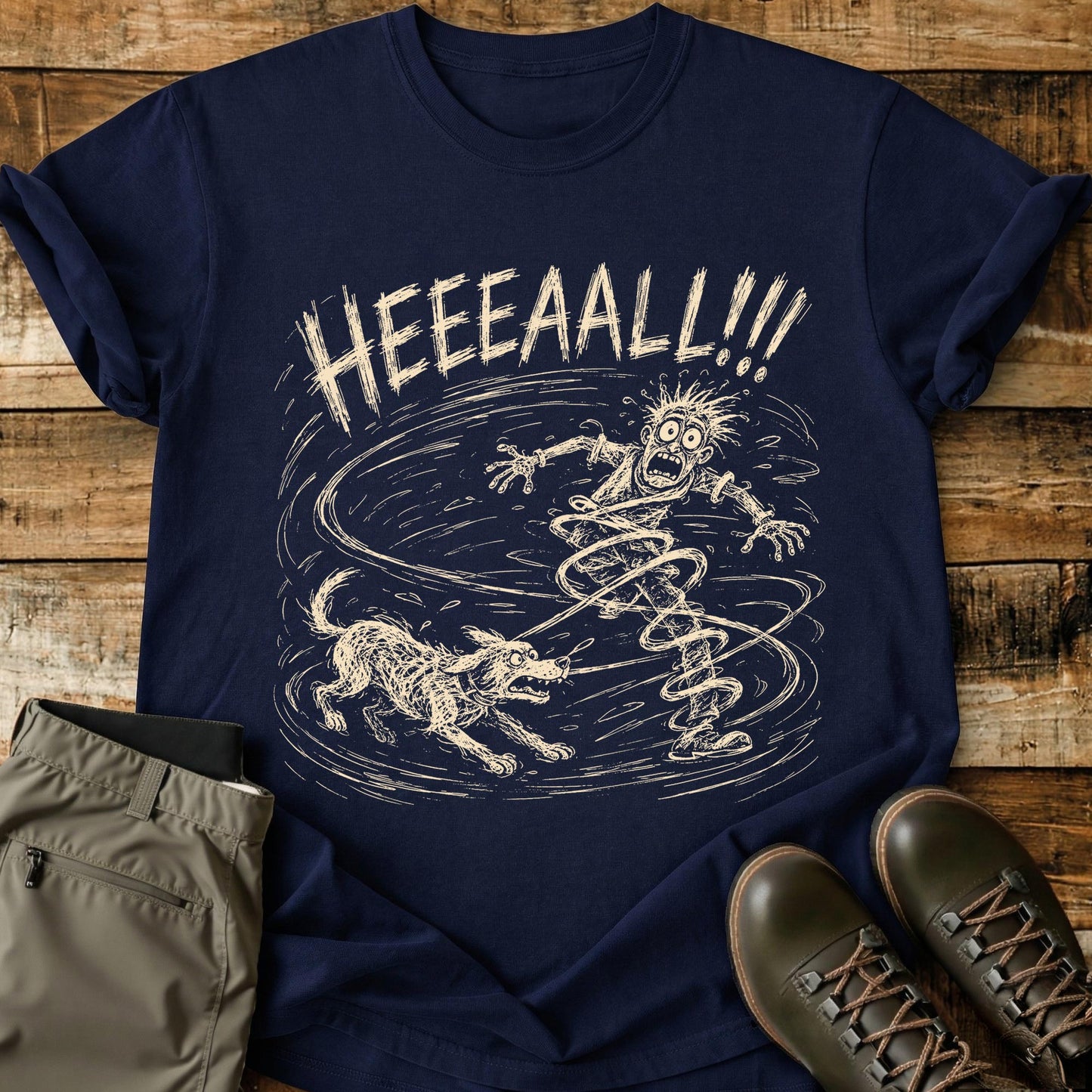 Heal Dog Chaos Mad Sketch T-Shirt