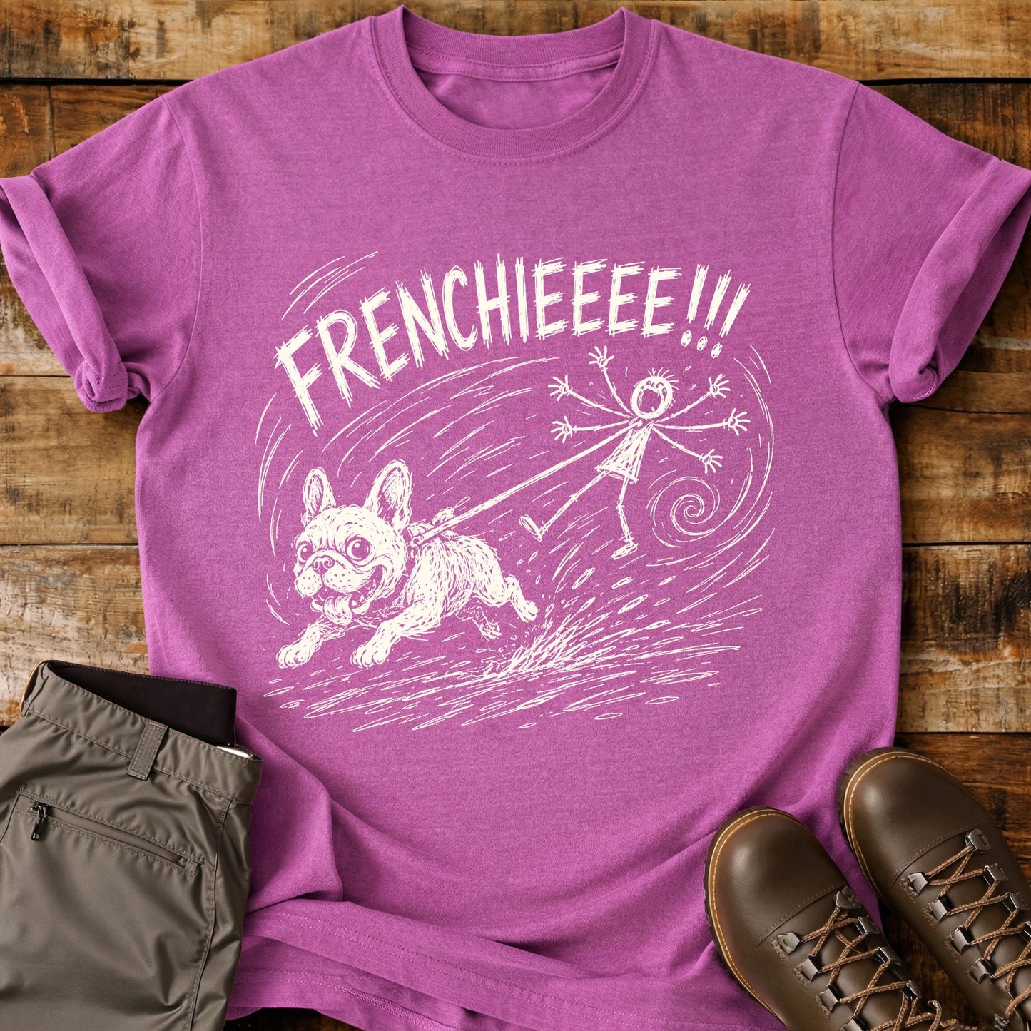 Frenchie Pull Mad Sketch T-Shirt