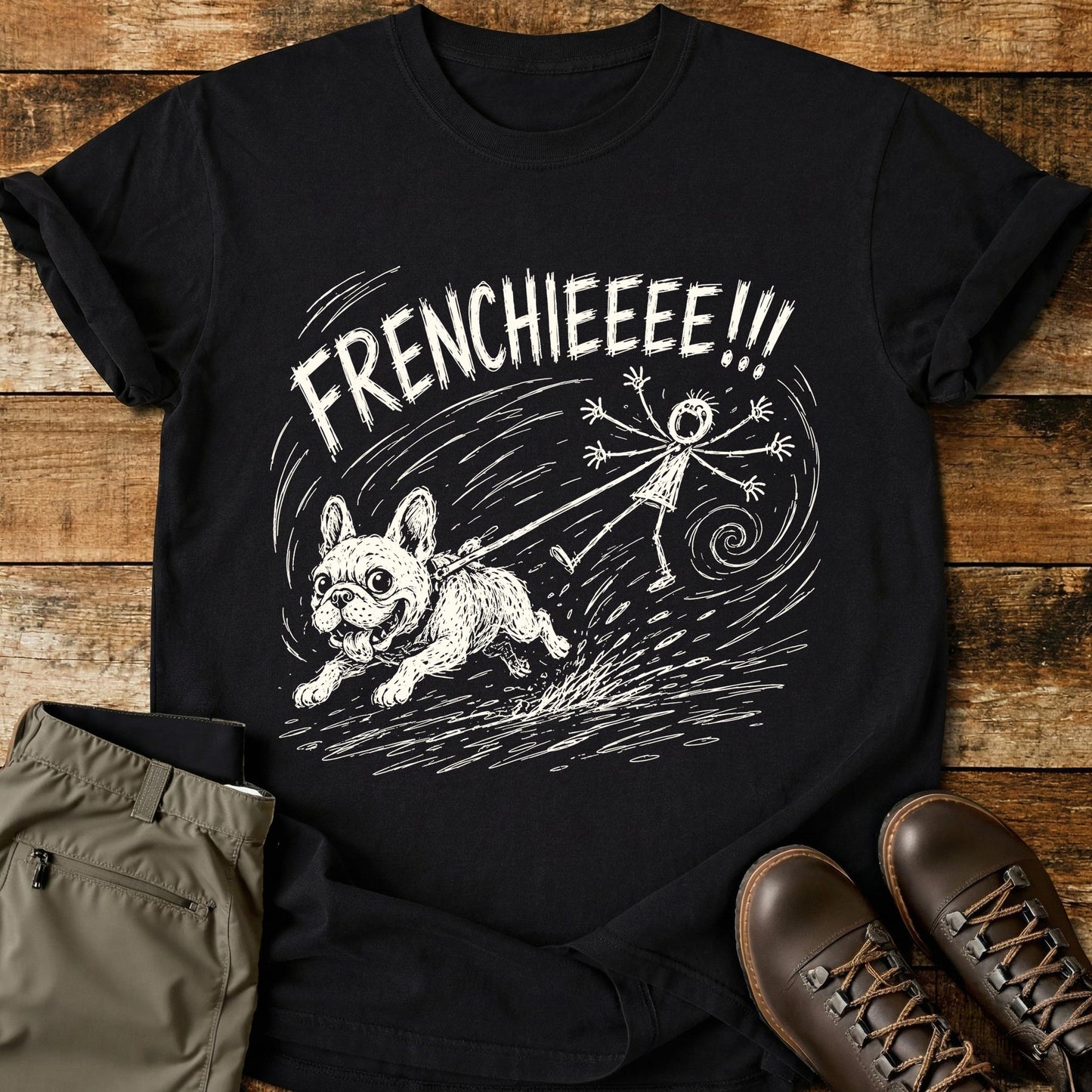 Frenchie Pull Mad Sketch T-Shirt