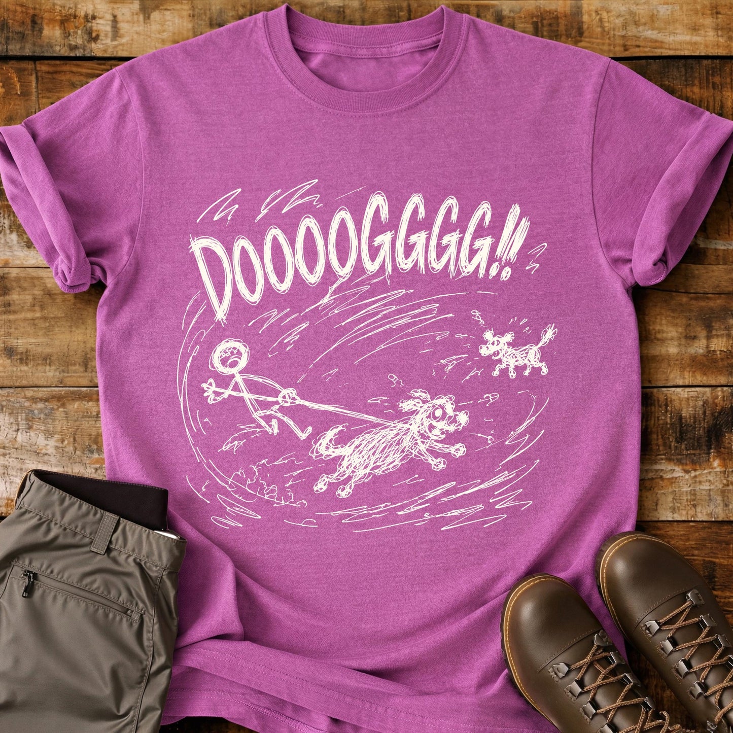 Dog Meet Dog Mad Sketch T-Shirt