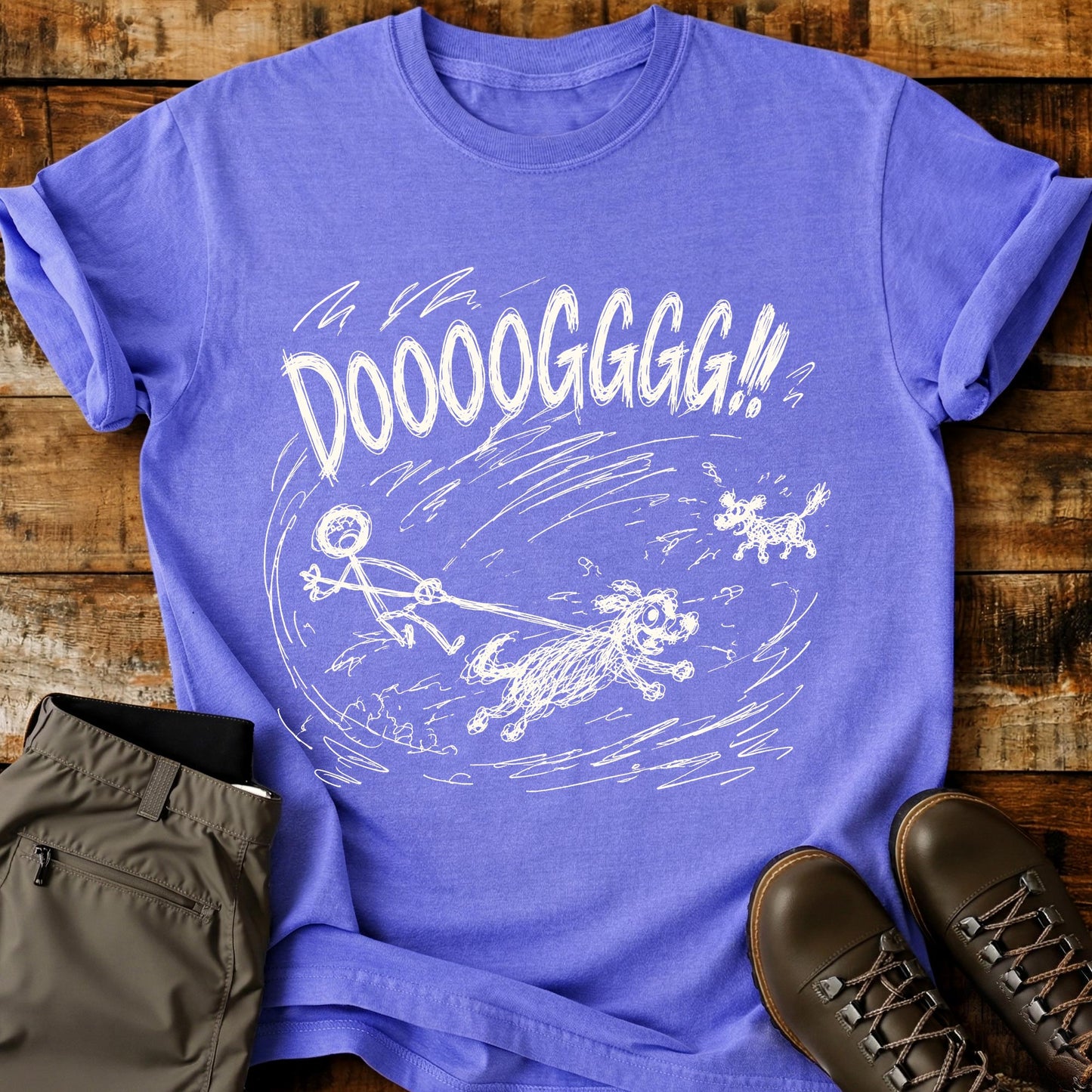 Dog Meet Dog Mad Sketch T-Shirt