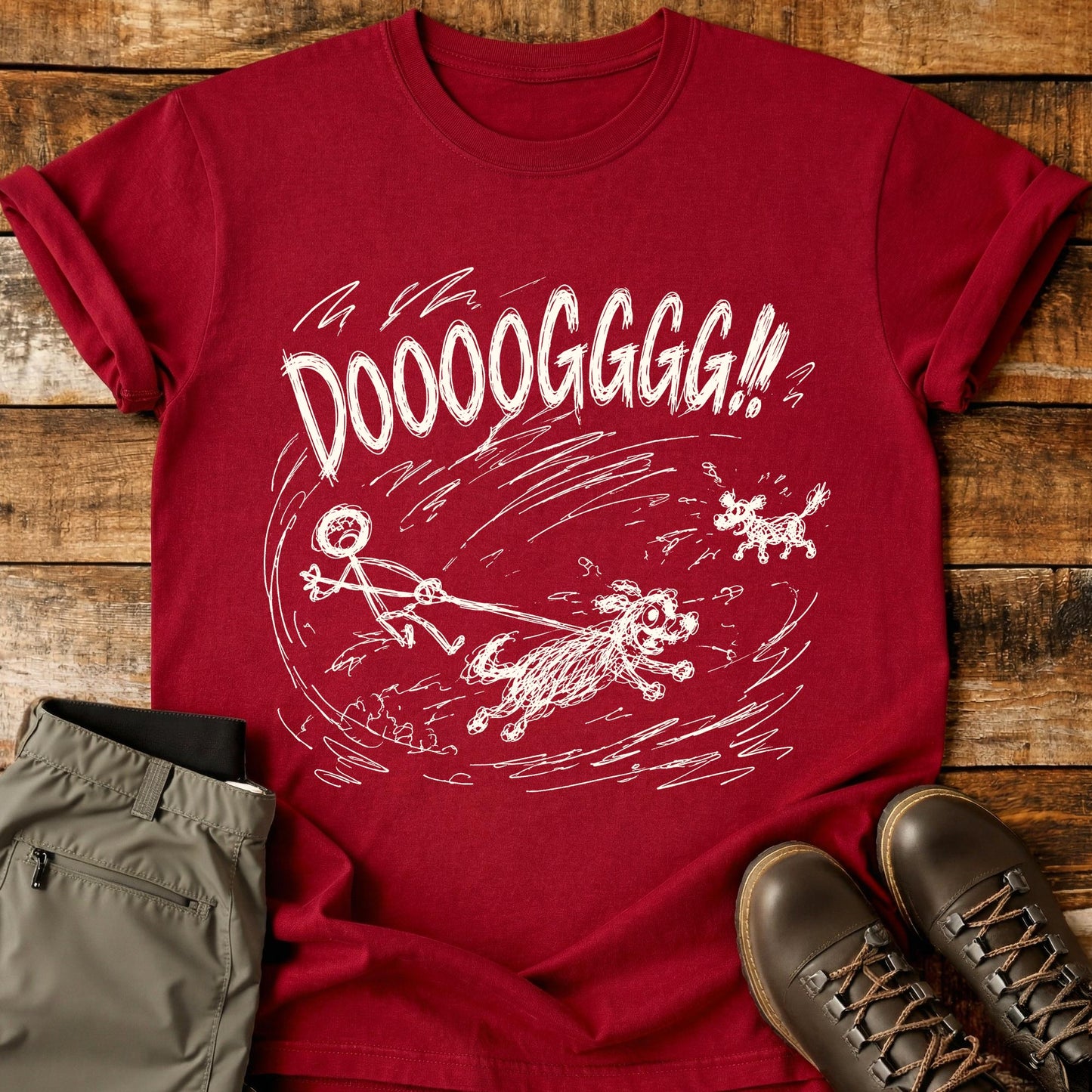 Dog Meet Dog Mad Sketch T-Shirt